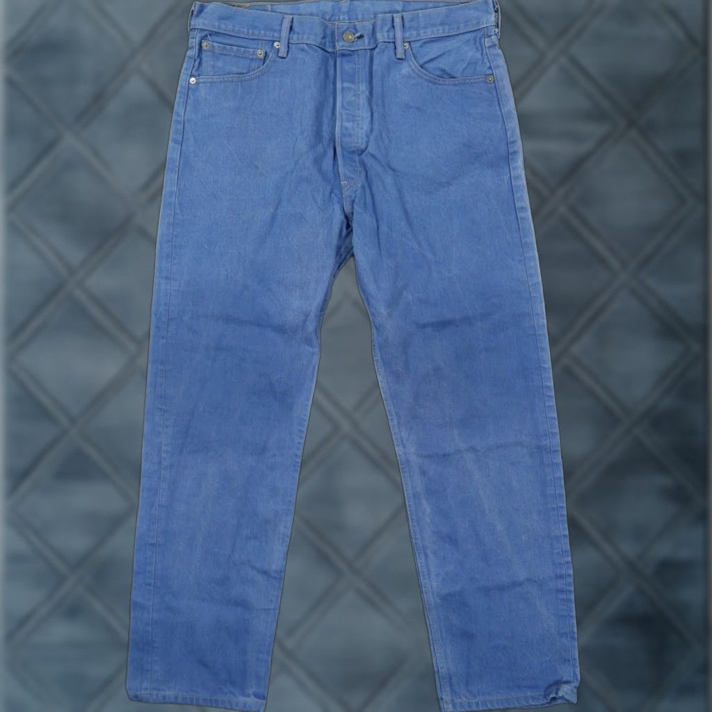 Levi's Levi's 501 Jeans Mens 38x34 Blue Denim Button Fly Straight Leg Regular Rise 5-Pocket Size US 38 / EU 54 - 1 Thumbnail