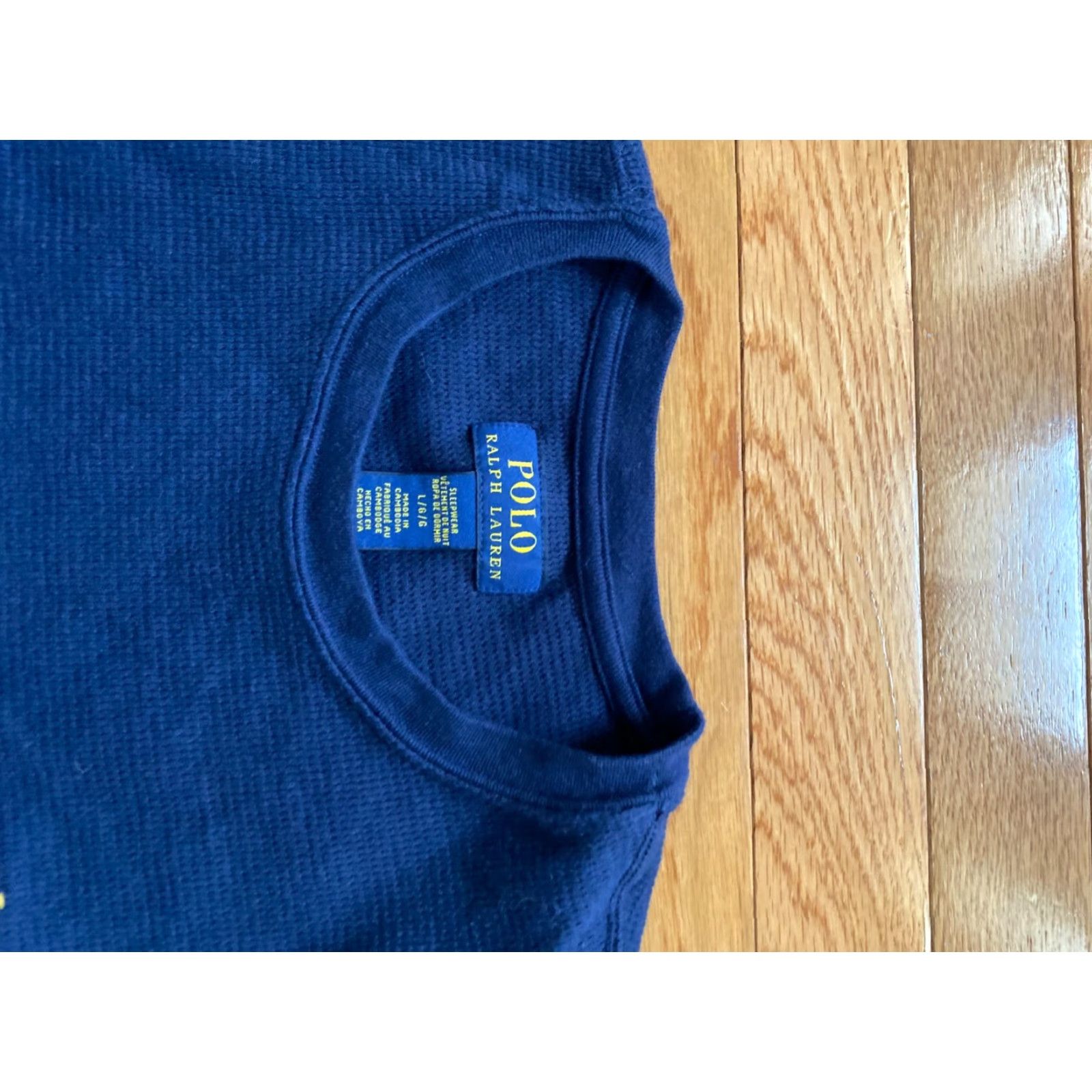 Polo Ralph Lauren Polo Ralph Lauren Mens L Thermal Waffle Knit Polo Crest Patch Long Sleeve Shirt Size US L / EU 52-54 / 3 - 3 Thumbnail