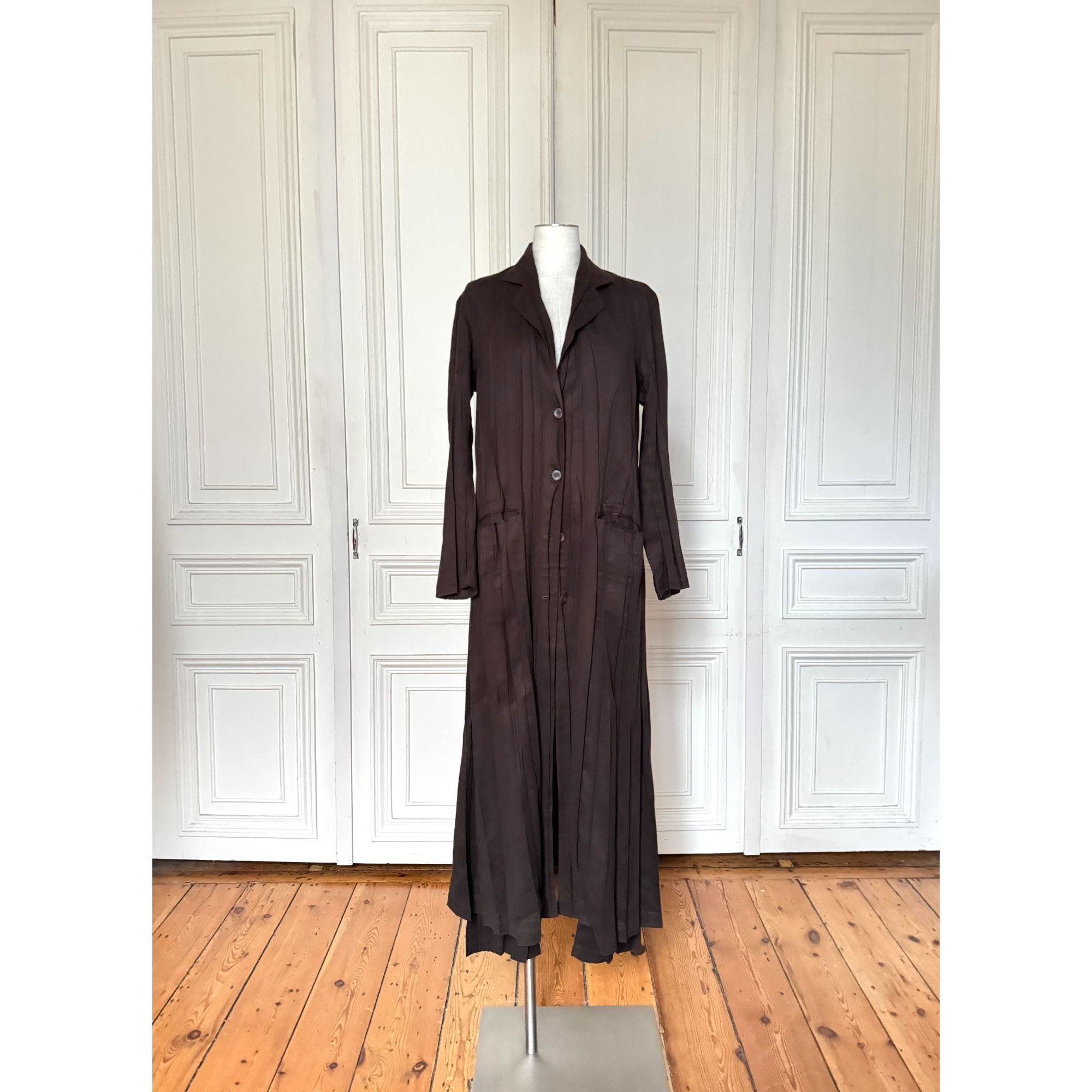 Issey Miyake Early 1990s Brown Moleskin Pants Suit Size M / US 6-8 / IT 42-44 - 1 Thumbnail