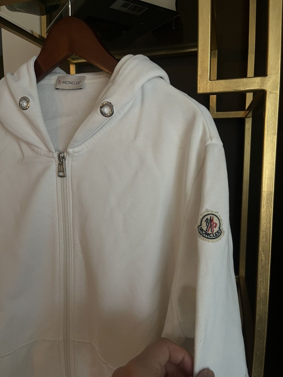 Moncler Moncler Striped Crew Neck Hoodie Size US L / EU 52-54 / 3 - 2 Thumbnail