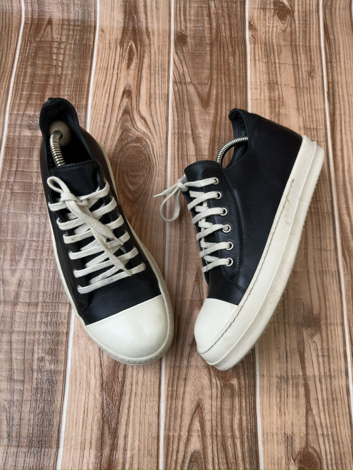 Rick Owens S/S 17 Black Milk Mainline Ramones Sneaks Size US 7 / EU 40 - 9 Thumbnail