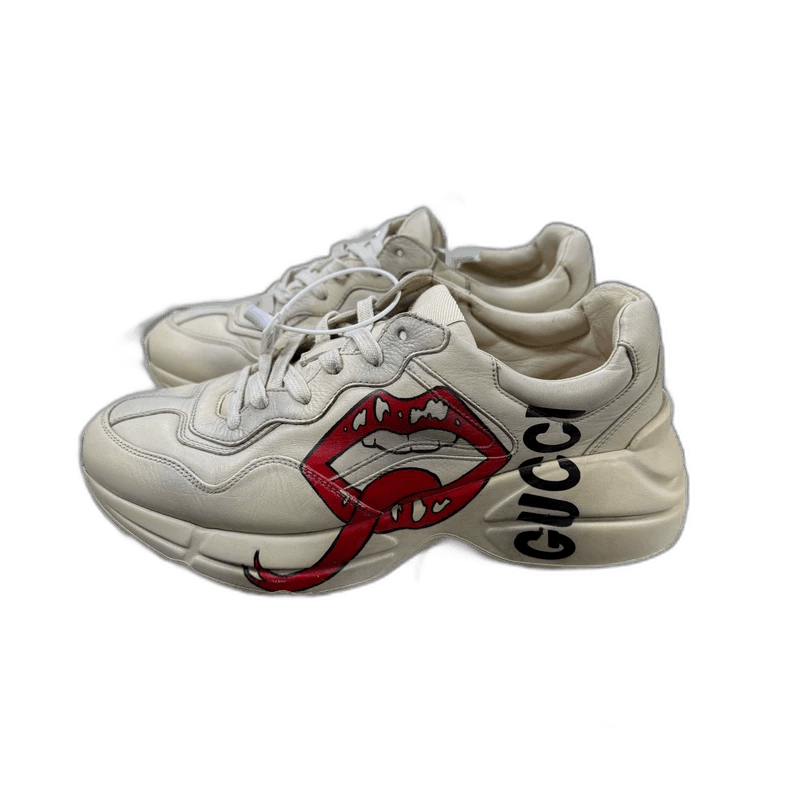 GUCCI Dad Sneakers with Red Lips Design