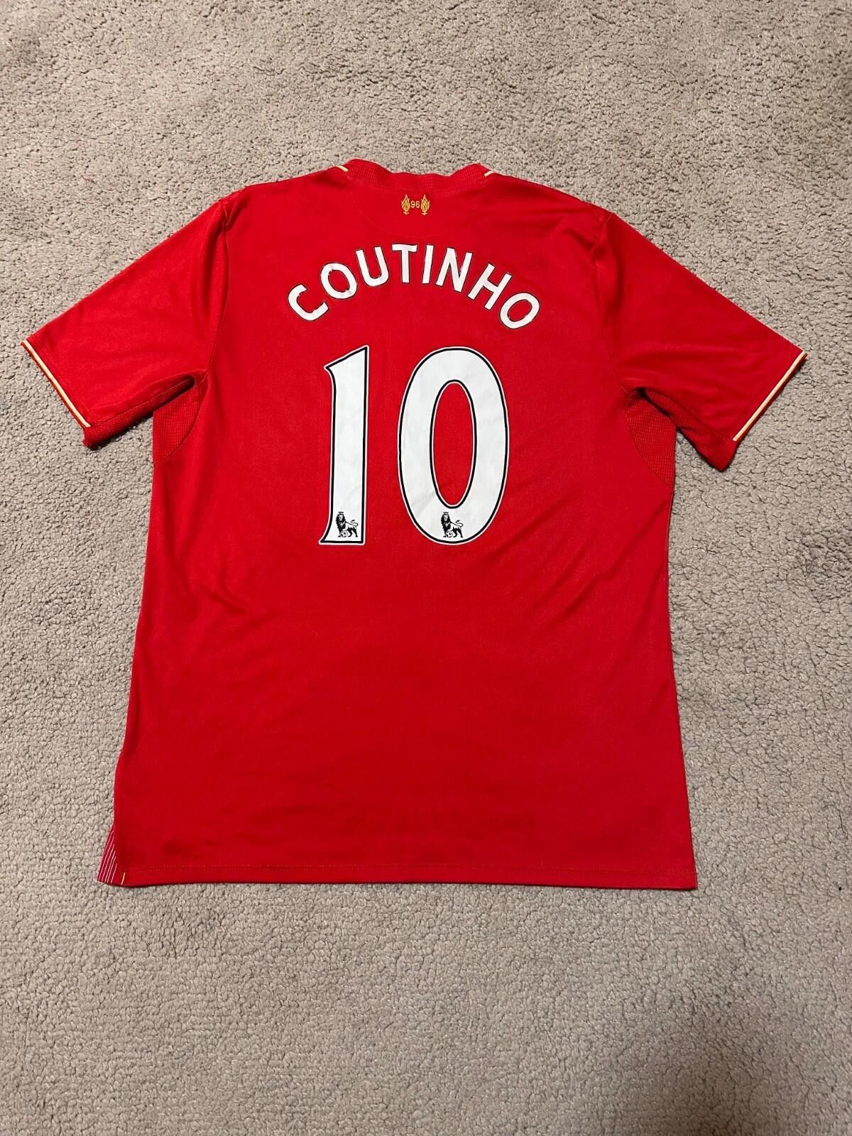 New Balance COUTINHO #10 New Balance Liverpool FC 2015/16 Home Shirt Size US L / EU 52-54 / 3 - 6 Thumbnail