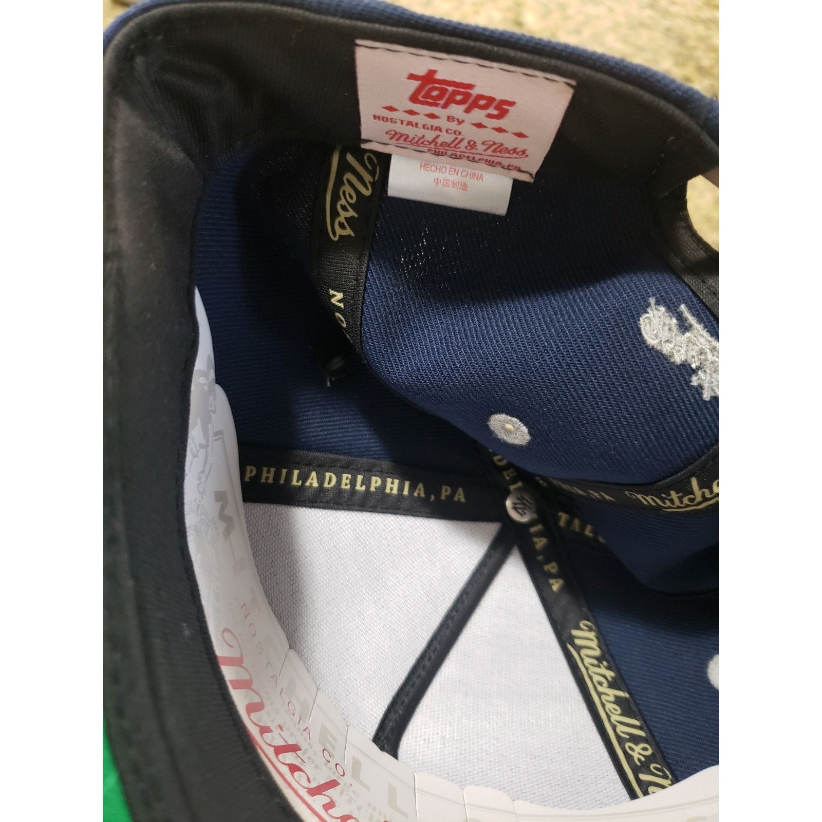 Mitchell & Ness New York Yankees Hat Cap Topps Snapback Navy Mitchell & Ness Size ONE SIZE - 7 Thumbnail