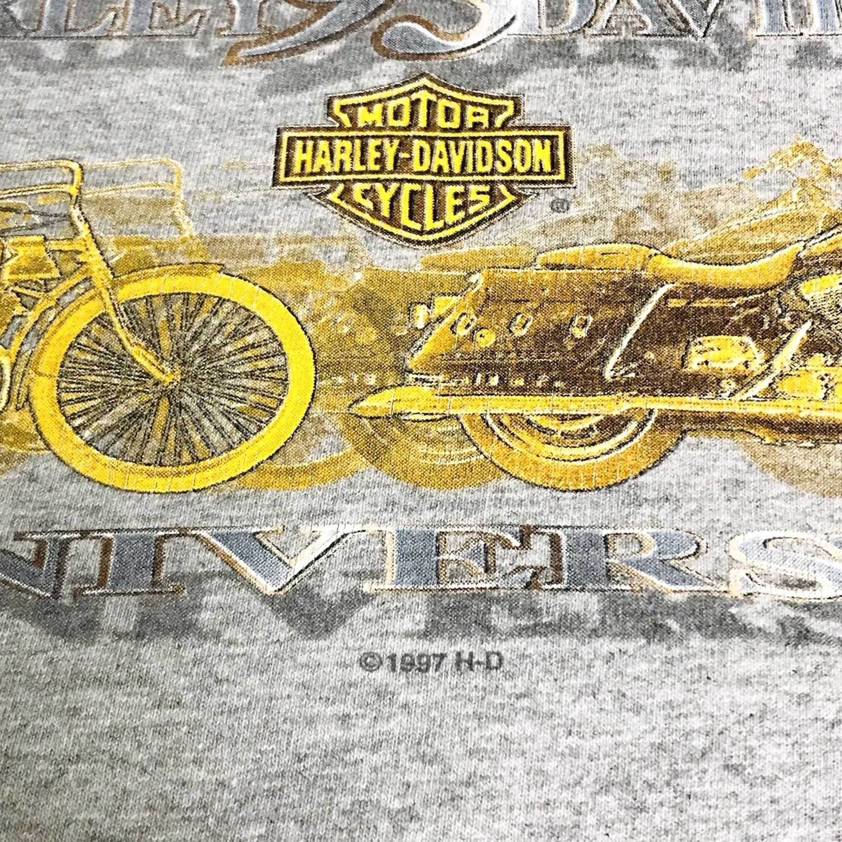 Harley Davidson VINTAGE Harley-Davidson Men Gray 94th Anniversary Motorcycle Graphic T-Shirt XL Size US XL / EU 56 / 4 - 4 Thumbnail