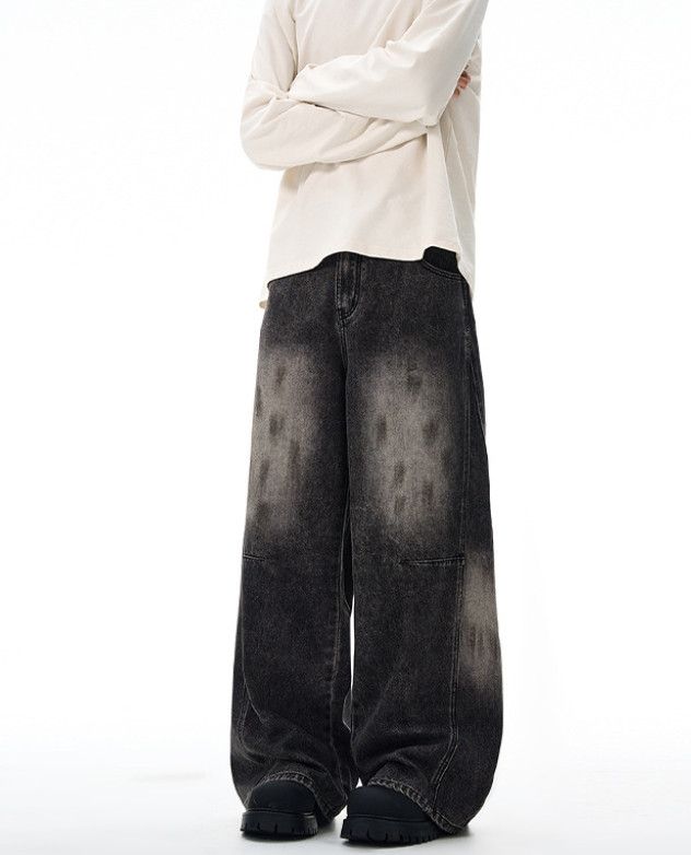 Japanese Brand American retro baggy wide-leg jeans for men Size US 32 / EU 48 - 2 Thumbnail