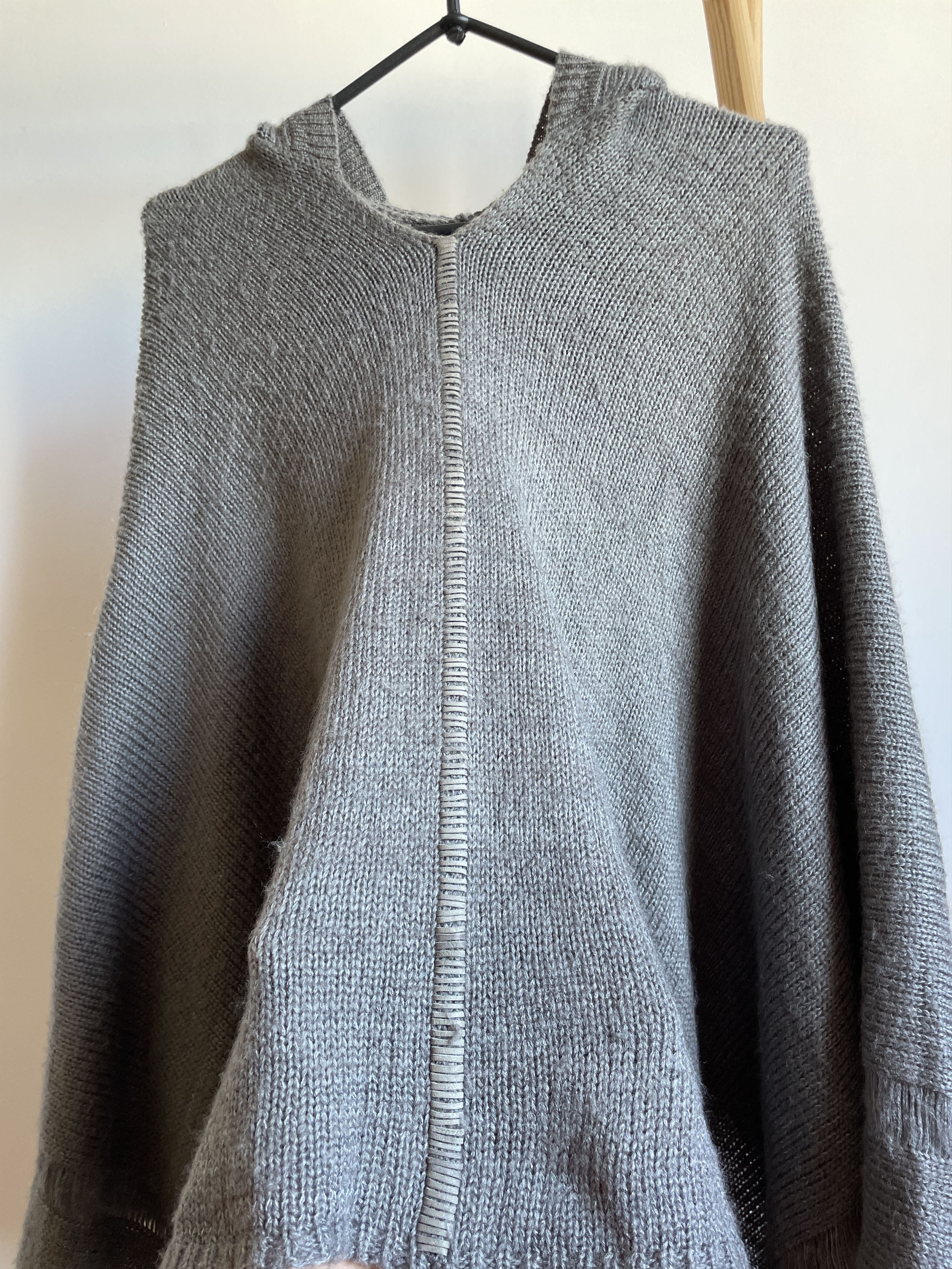 Other Monarc 1 Avant Garde Womens Handmade Mohair Draped Poncho Size ONE SIZE - 5 Thumbnail