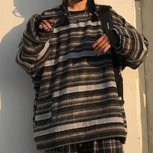 VIBE Striped Oversize Pullovers Size ONE SIZE - 3 Thumbnail