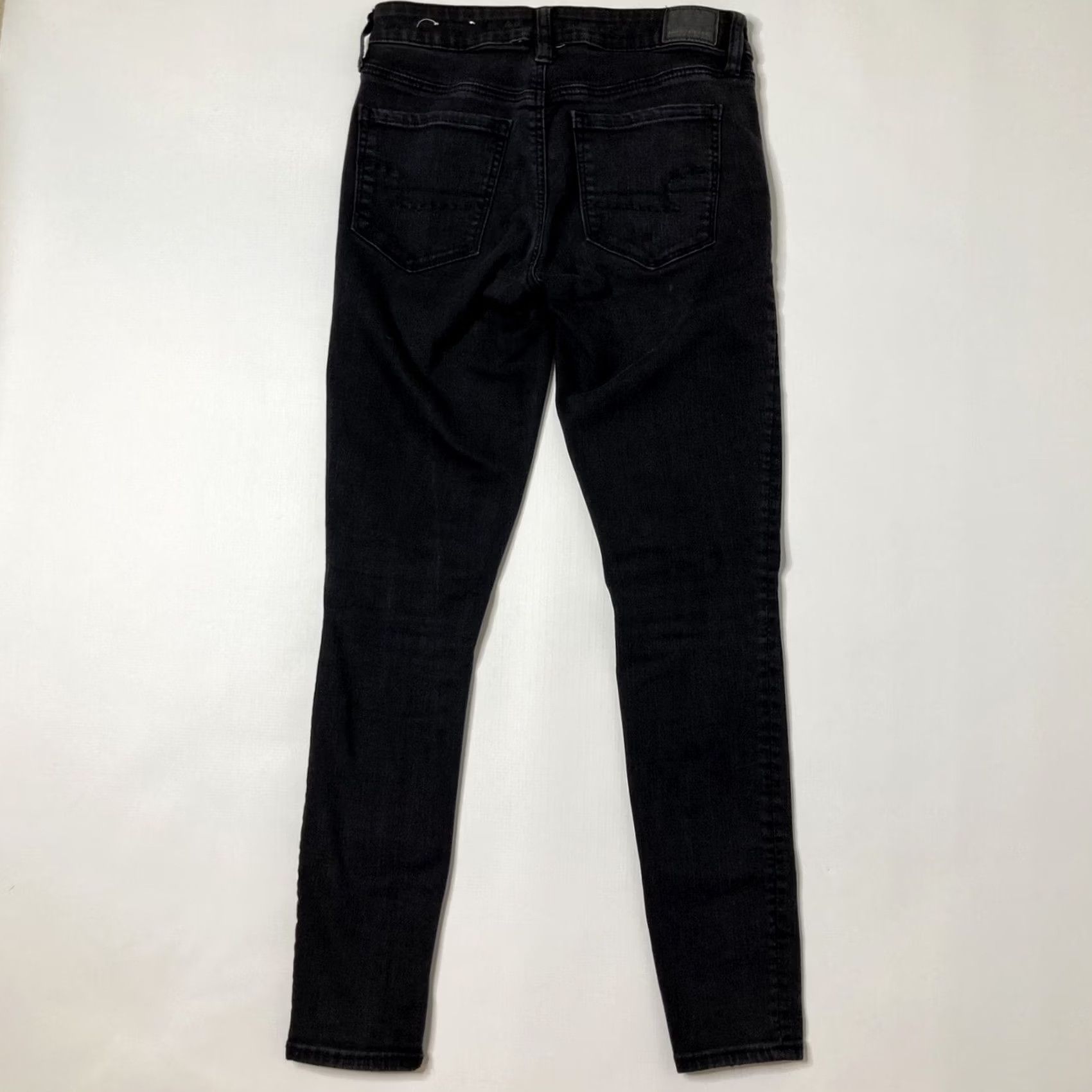 American Eagle Outfitters American Eagle Outfitters Jeans Womens Size 4 Regular Black Jegging Ripped Stretch Denim Size 27" / US 4 / IT 40 - 2 Thumbnail