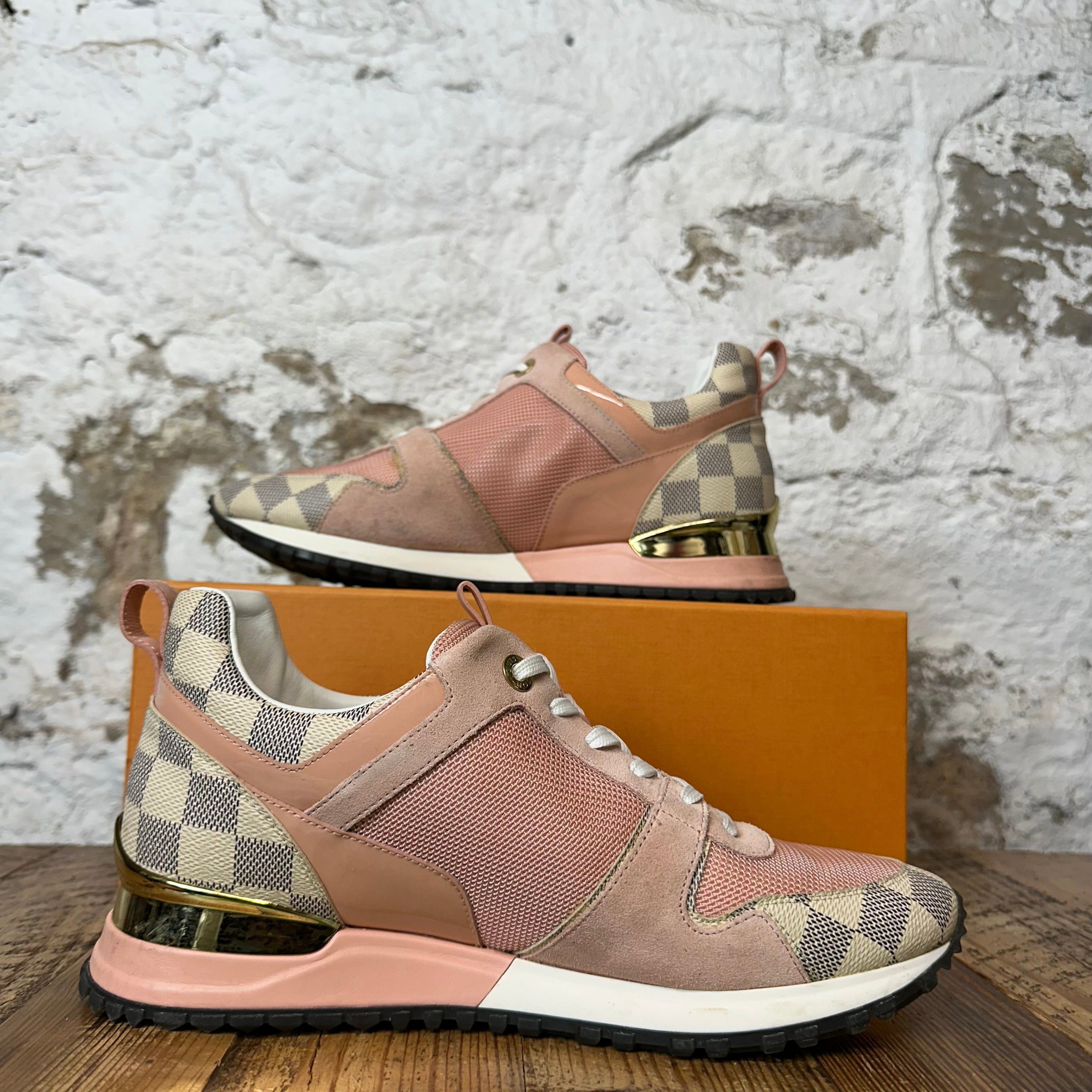 Louis Vuitton Louis Vuitton Damier Pink Suede Runaway Sneaker Sz 7 (40) Size US 7 / EU 40 - 2 Thumbnail