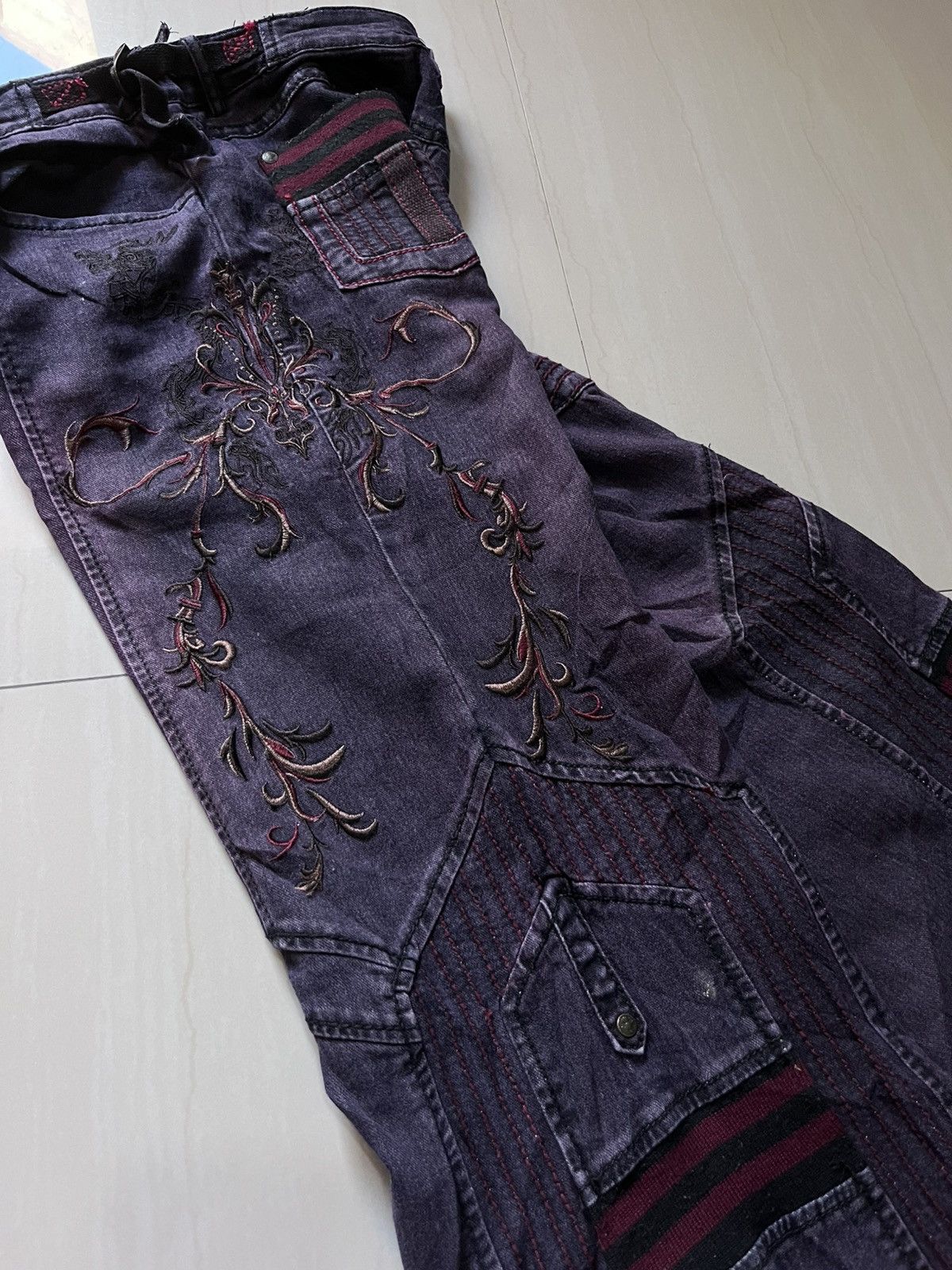 If Six Was Nine × Japanese Brand Ozz croce flare jeans vintage Size US 29 - 4 Thumbnail