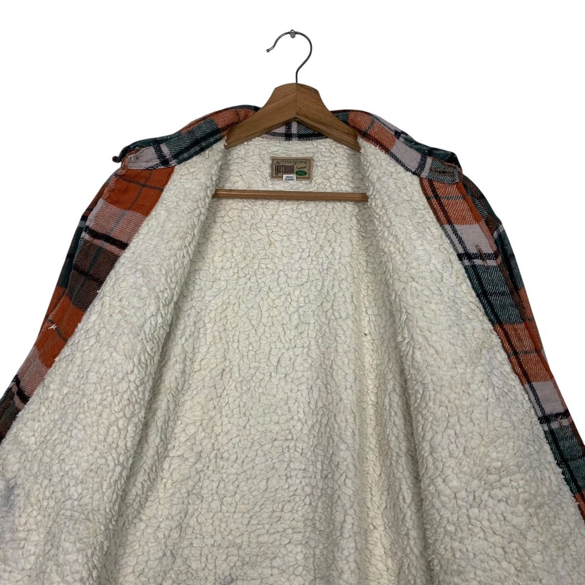 Vintage ACTIVE SCENE Outdoor Wear Check Flannel Jacket #2836-C128 Size US M / EU 48-50 / 2 - 12 Thumbnail