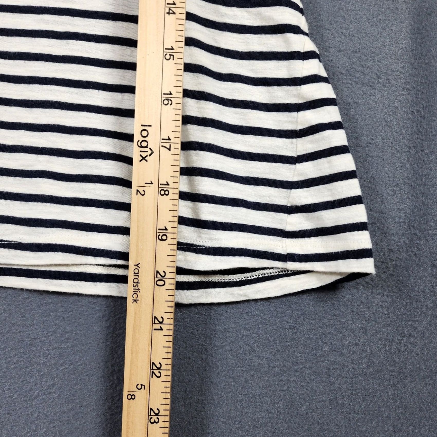Anthropologie W5 Womens Top Blouse Short Sleeve Stripe Nautical Lightweight Blue White M Womens Size M / US 6-8 / IT 42-44 - 5 Thumbnail