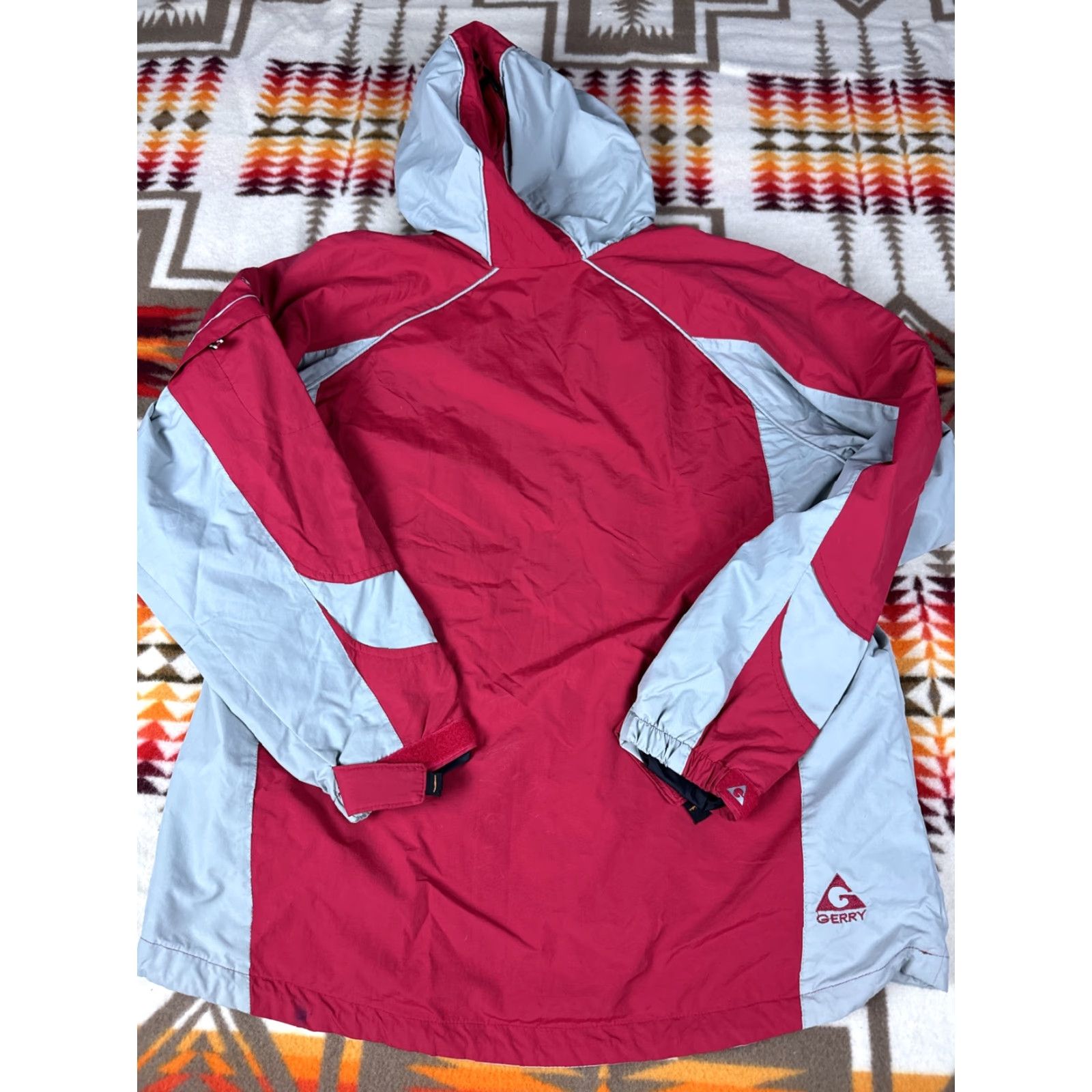 Vintage VINTAGE Gerry Hoodie Outdoor Jacket Full Zip Gray Mens L Outdoor Rain Coat Nylon Red & Gray Full Zip Jacket Mens L Size US L / EU 52-54 / 3 - 8 Thumbnail