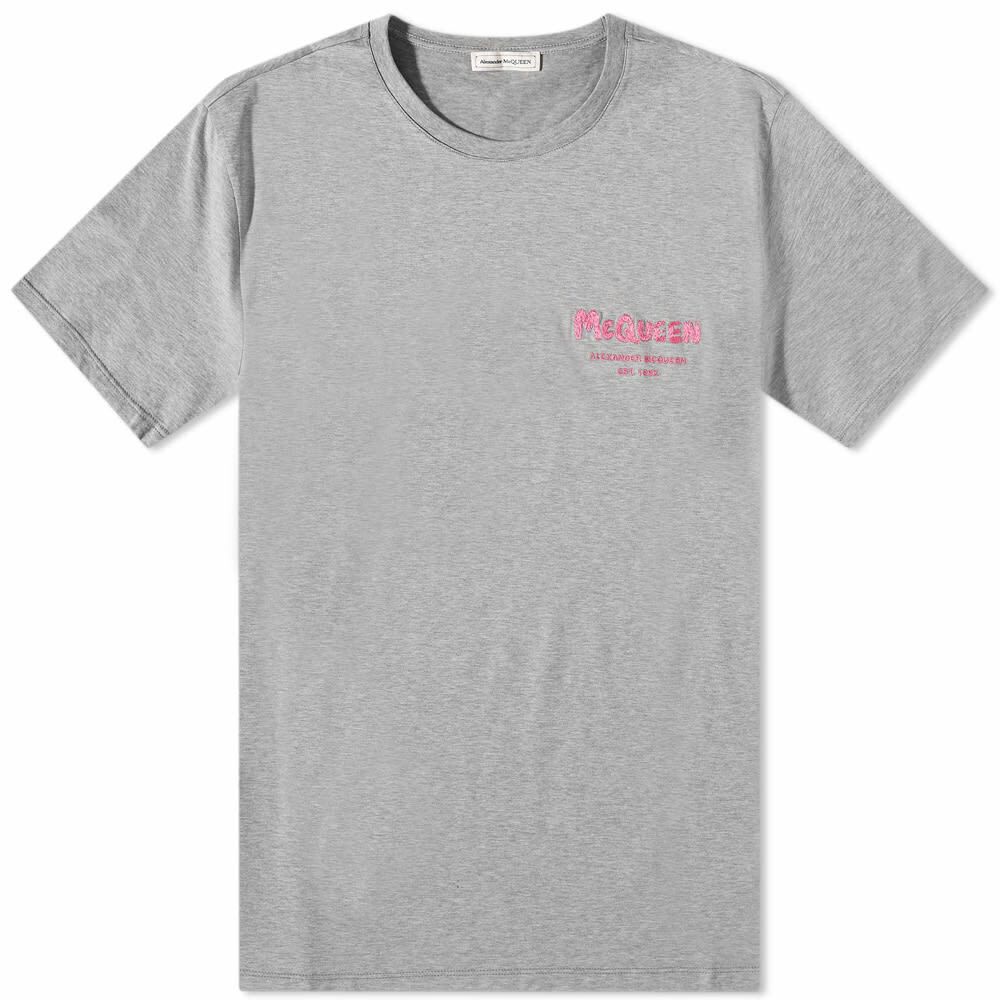Alexander McQueen o1y1024 T-Shirt In Light Grey Size US M / EU 48-50 / 2 - 1 Thumbnail