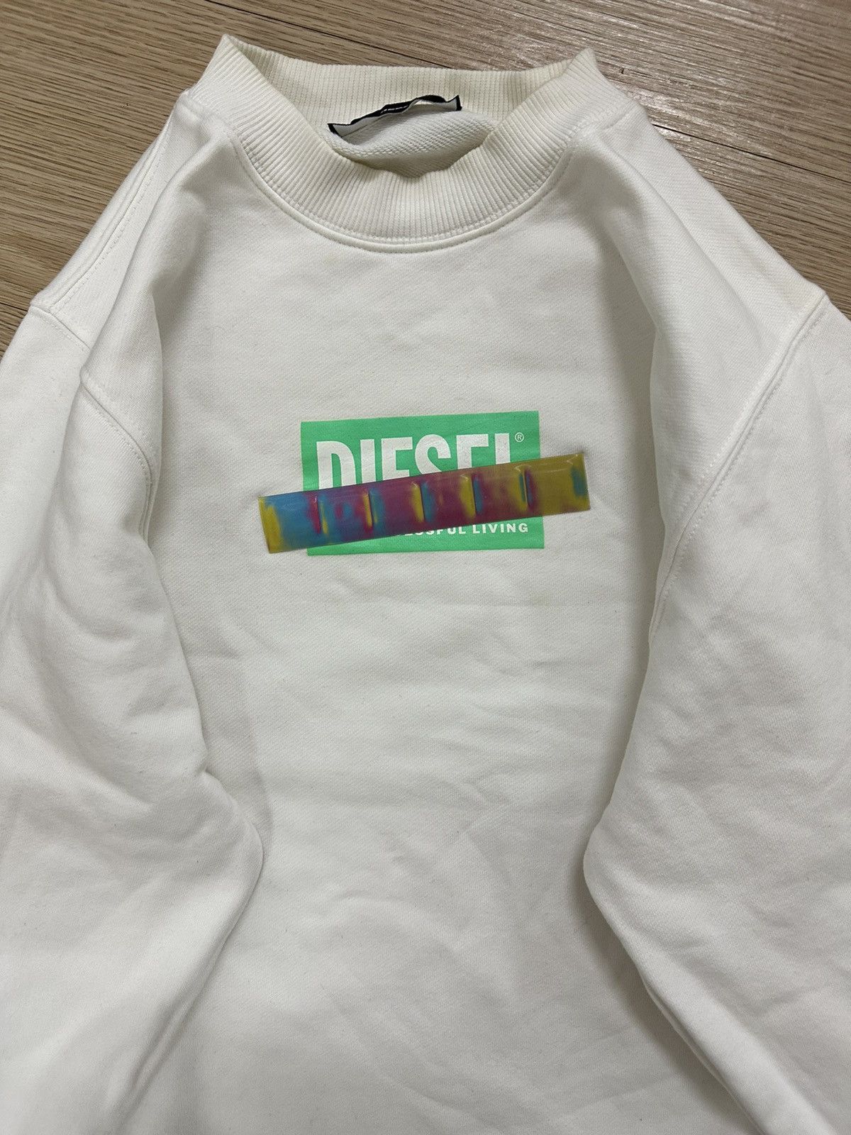 Beauty Beast × Diesel Rare And Beautiful Diesel Box Logo Sweatshirt Size US XS / EU 42 / 0 - 3 Thumbnail