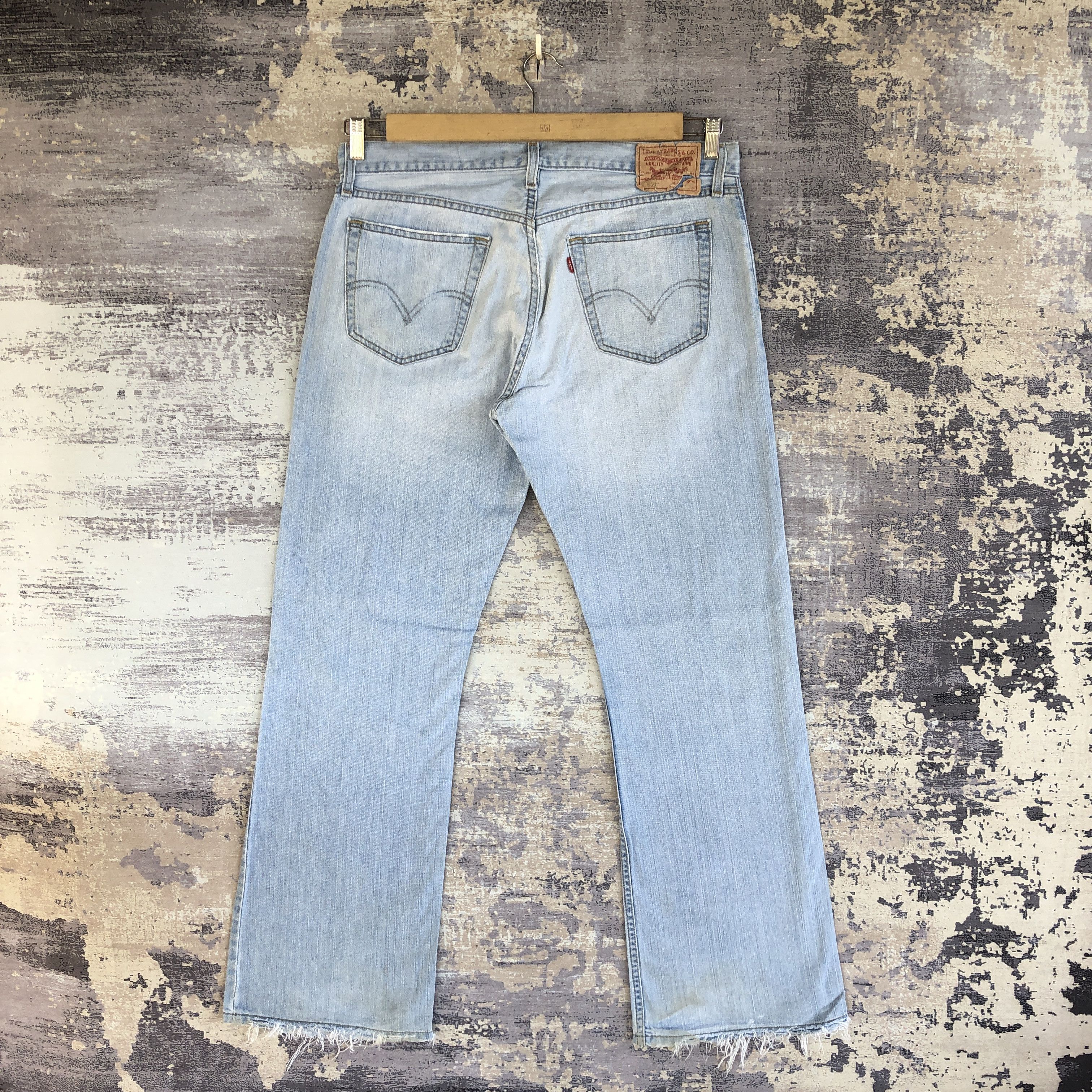 Levi's Vintage Y2K Levis Flare Faded Jeans Levi's Distressed Denim Size US 36 / EU 52 - 2 Thumbnail