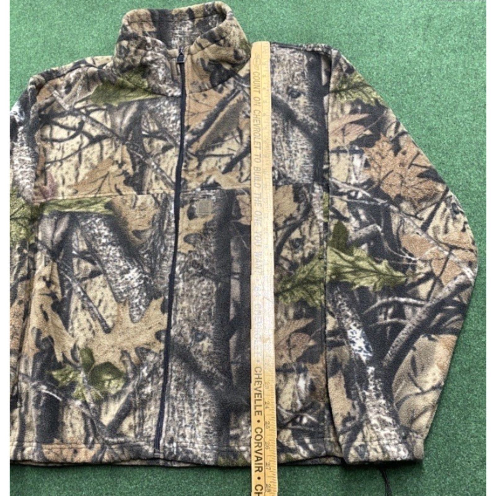 Realtree VINTAGE Realtree Camo Fleece Sweater Mens L Brown Hunting Full Zip Sweatshirt Size US L / EU 52-54 / 3 - 6 Thumbnail