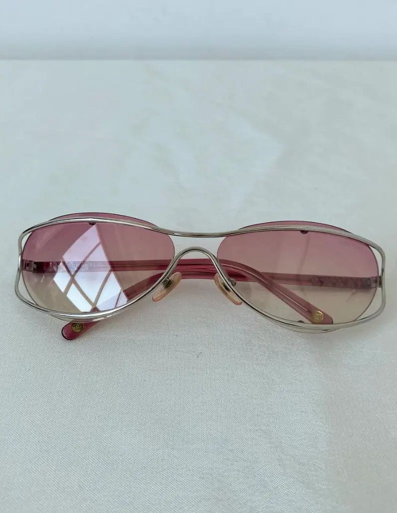 Chanel CHANEL Sunglasses 4020 Rimless Rhinestone 4017 Shields Size ONE SIZE - 2 Thumbnail