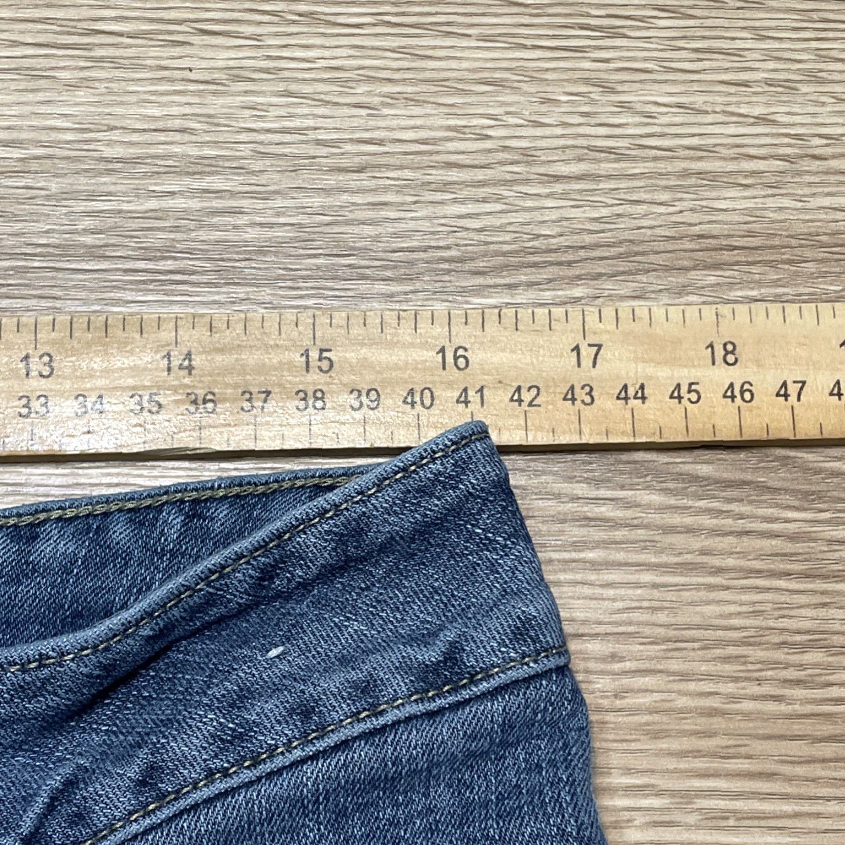 Faded Glory VINTAGE Faded Glory Jeans Women Size 14 Stretch Denim Straight Leg Mid Rise Blue 30in Inseam Size 36" / US 14 / IT 50 - 4 Thumbnail