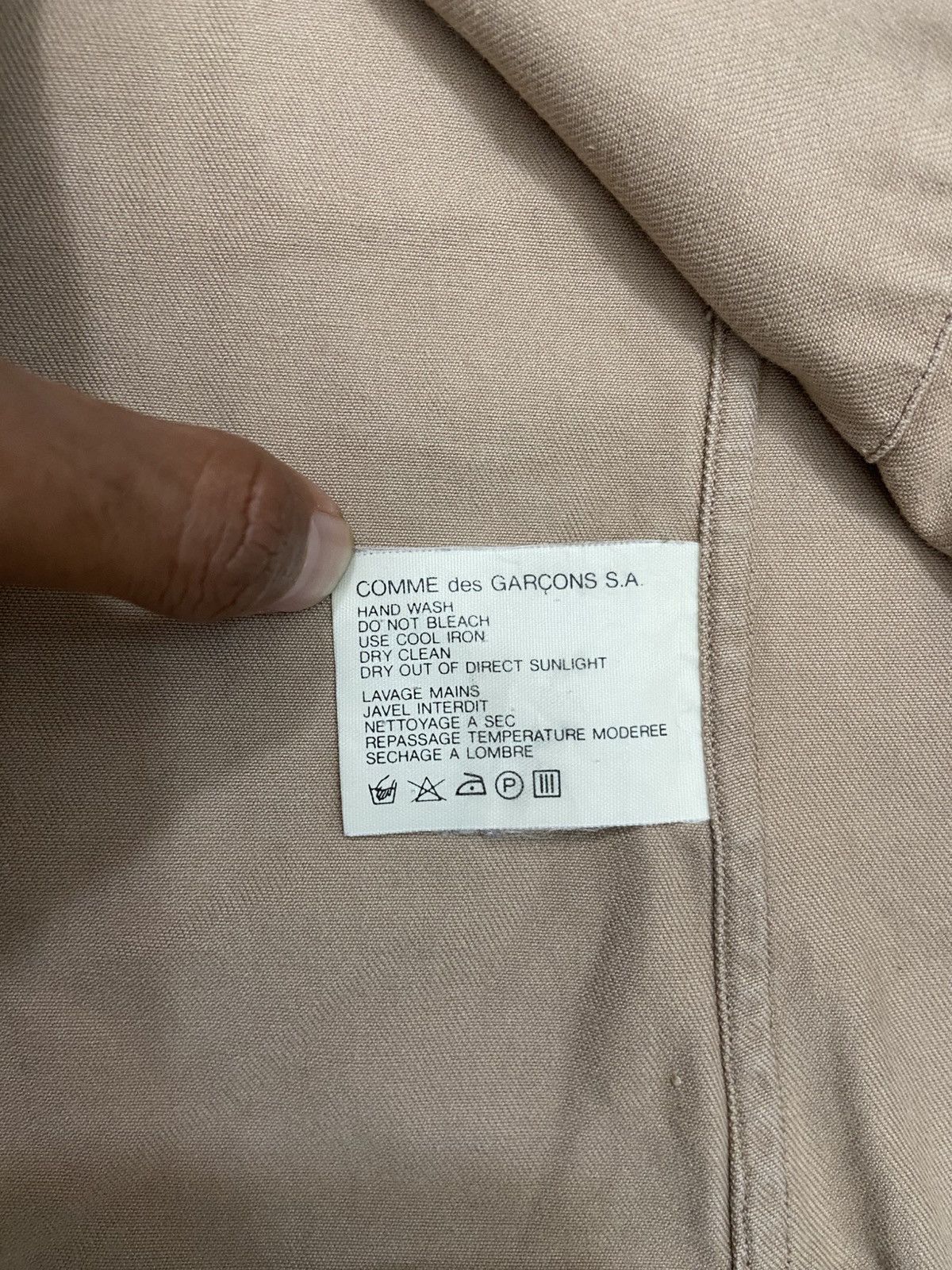 Comme des Garcons SHIRT COMME des GARÇONS SHIRT Mandarin-Collar Jacket (Archive Size US M / EU 48-50 / 2 - 8 Thumbnail