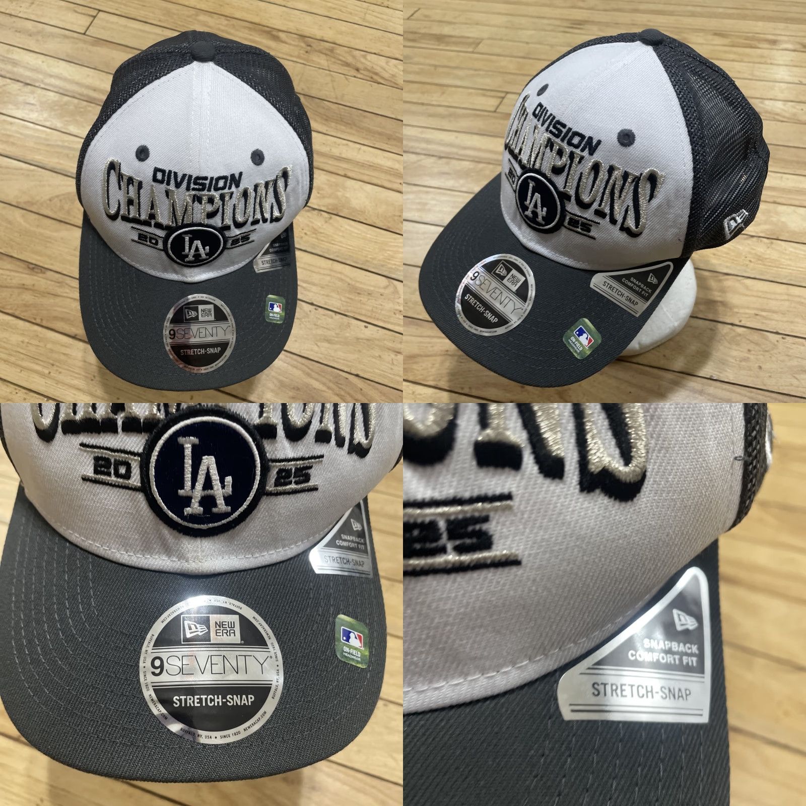 New Era New Era Dodgers Hat Men 9Seventy Snap Back Adjustable Black Size ONE SIZE - 8 Thumbnail
