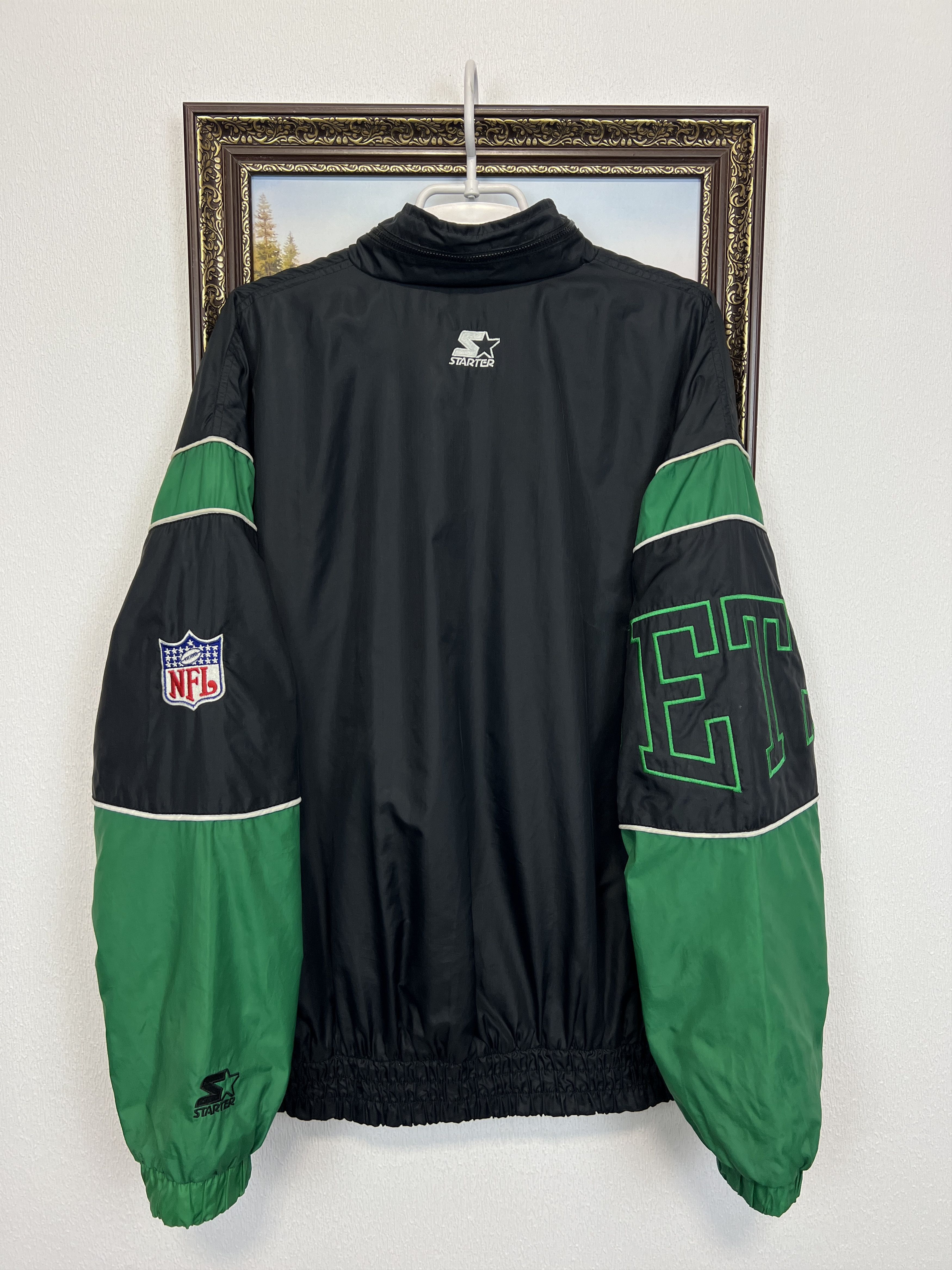 Starter Vintage 90's New York Jets Jacket NFL Track Top Zip Rare Size US L / EU 52-54 / 3 - 10 Thumbnail
