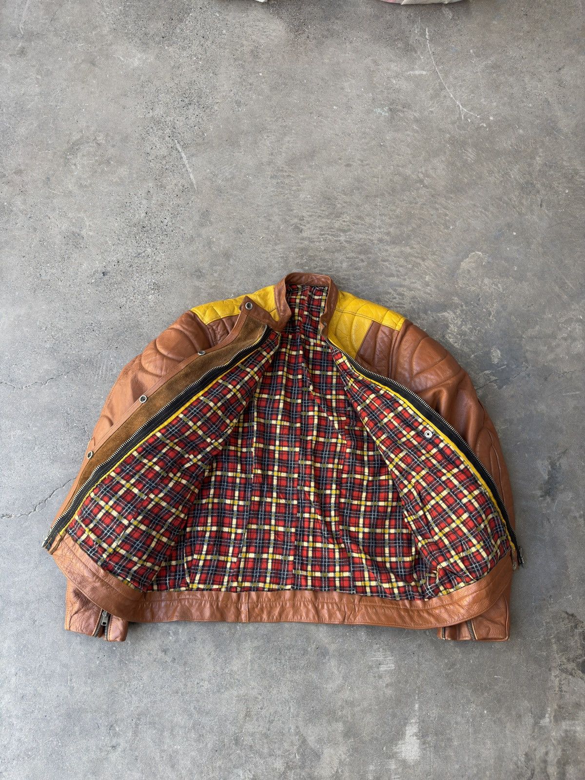 Aero Leathers Vintage 60s-70s aero sport leather jacket blanket lined Size US L / EU 52-54 / 3 - 6 Thumbnail