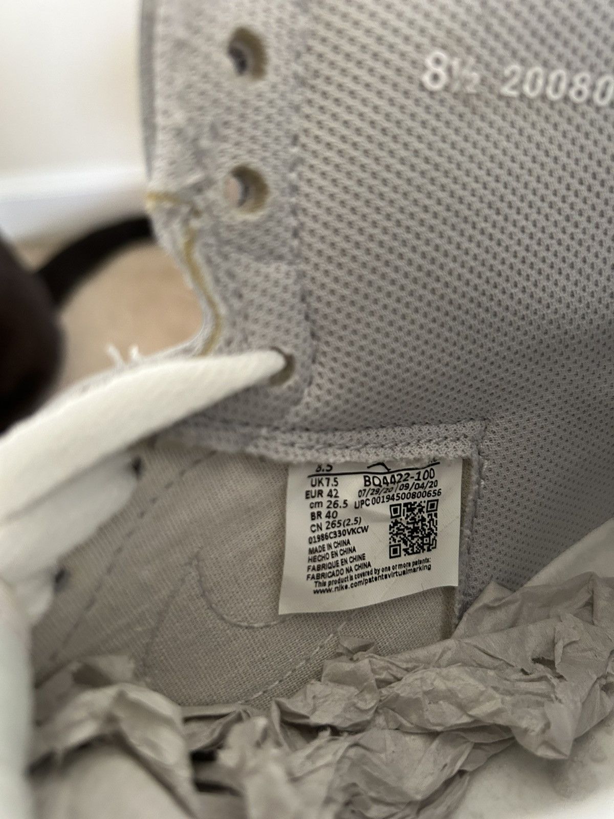 Jordan Brand Air Jordan 1 High Neutral Grey Size US 8.5 / EU 41-42 - 7 Thumbnail