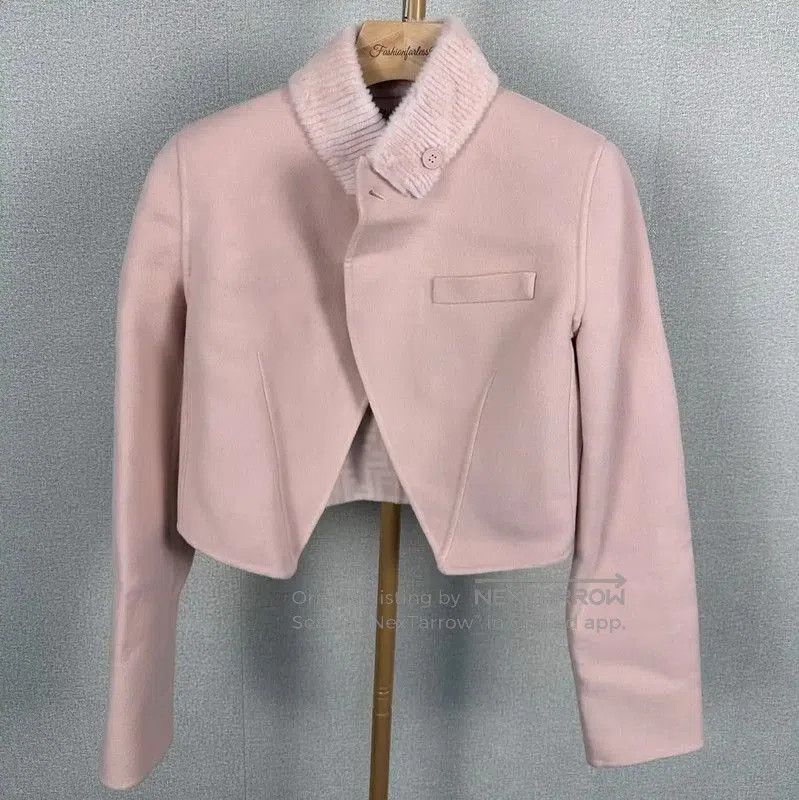 Fendi Fendi Pink Wool Jacket for Women . Size M / US 6-8 / IT 42-44 - 1 Thumbnail