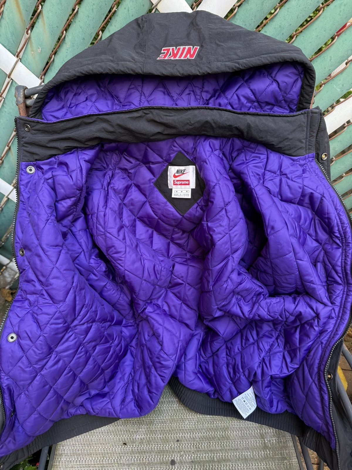 Nike × Supreme Supreme Nike Hooded Sport Jacket Purple Size US M / EU 48-50 / 2 - 8 Thumbnail