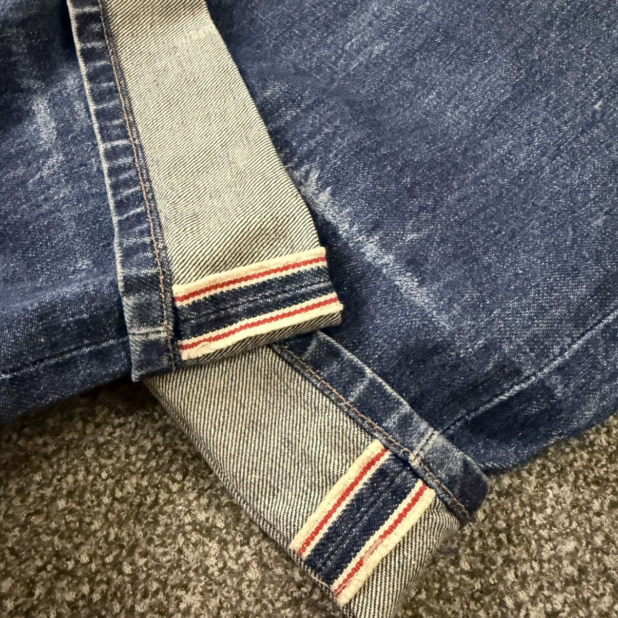 Wrangler Vintage Wideleg Wrangler Blue Bell Selvedge Aging Wash Denim Size US 32 / EU 48 - 7 Thumbnail