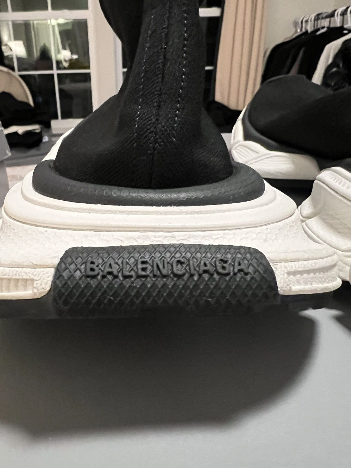 Balenciaga Balenciaga Black 3XL Sock Sneakers Size US 11 / EU 44 - 6 Thumbnail