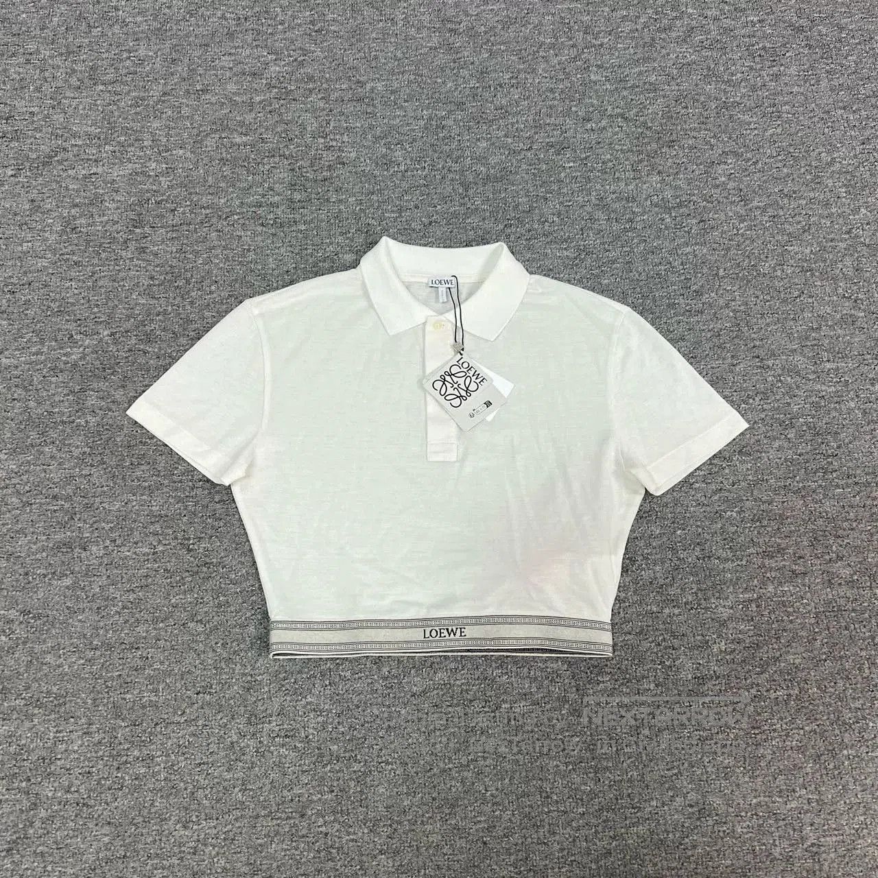 Loewe Loewe Cropped Logo Short Sleeve Polo. Size S / US 4 / IT 40 - 2 Thumbnail