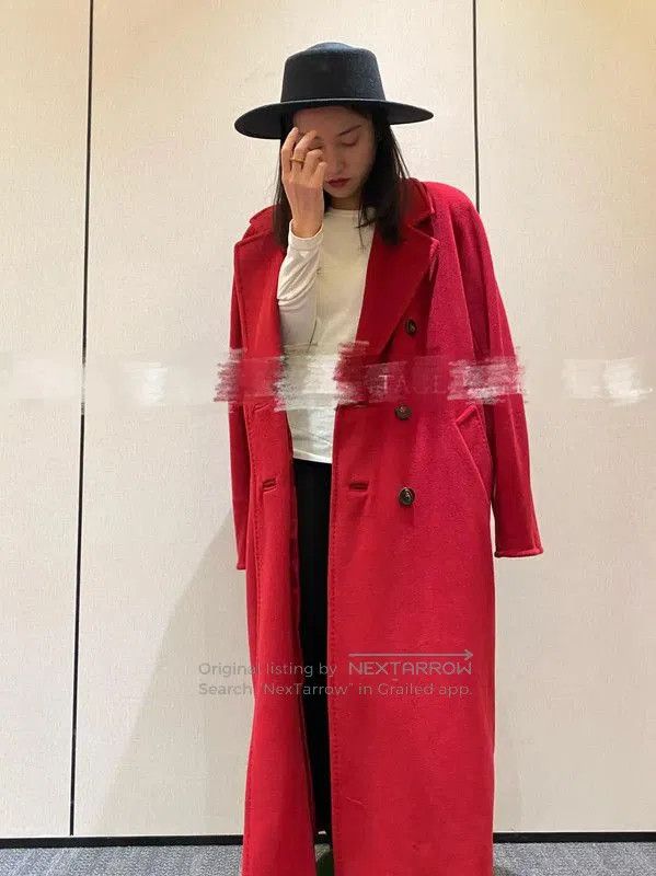 Max Mara MaxMara Red Cashmere Winter Coat for Women . Size M / US 6-8 / IT 42-44 - 7 Thumbnail