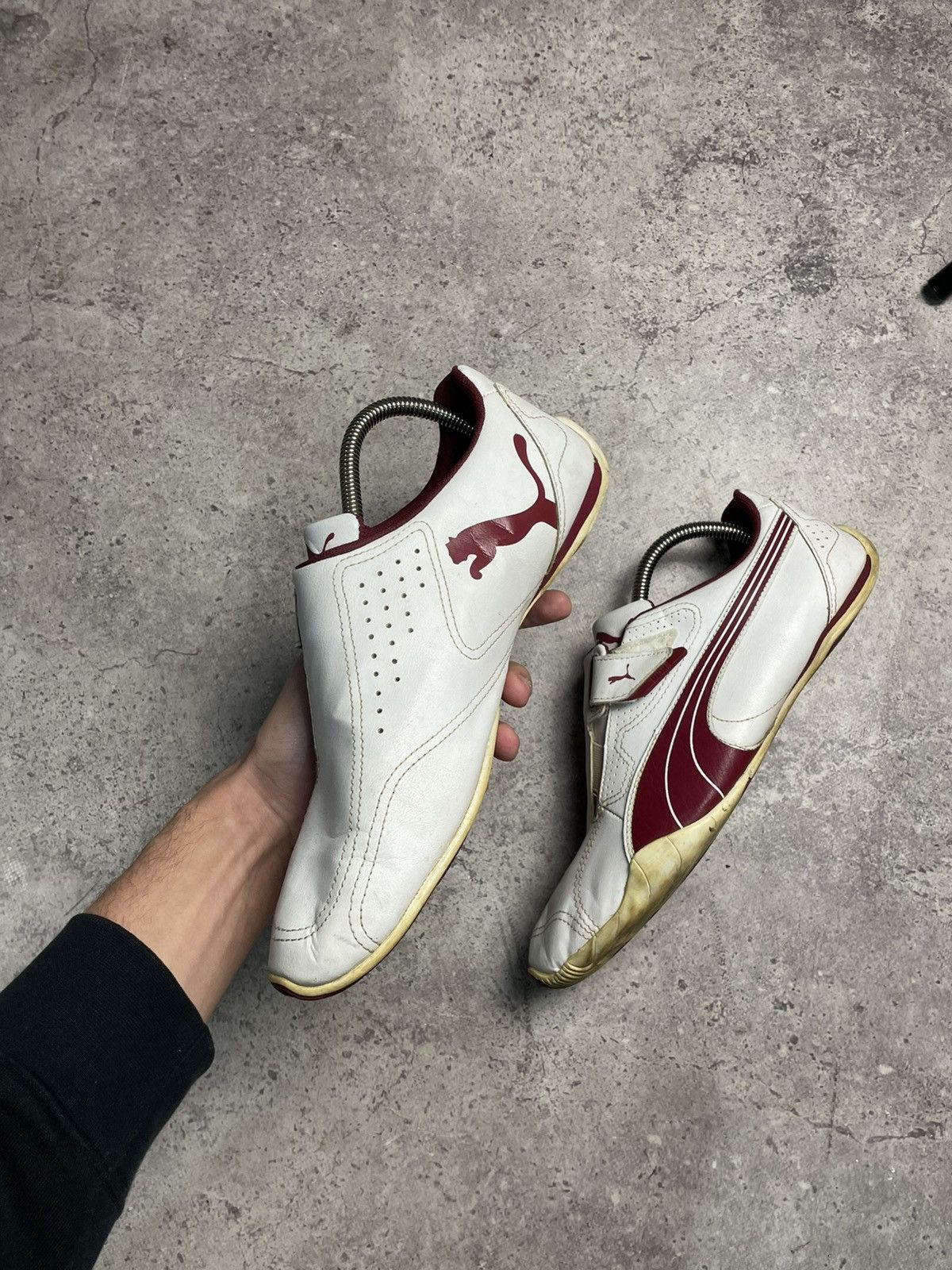 Puma Puma Vintage Burgundy/White Leather Shoes Size US 9 / EU 42 - 3 Thumbnail