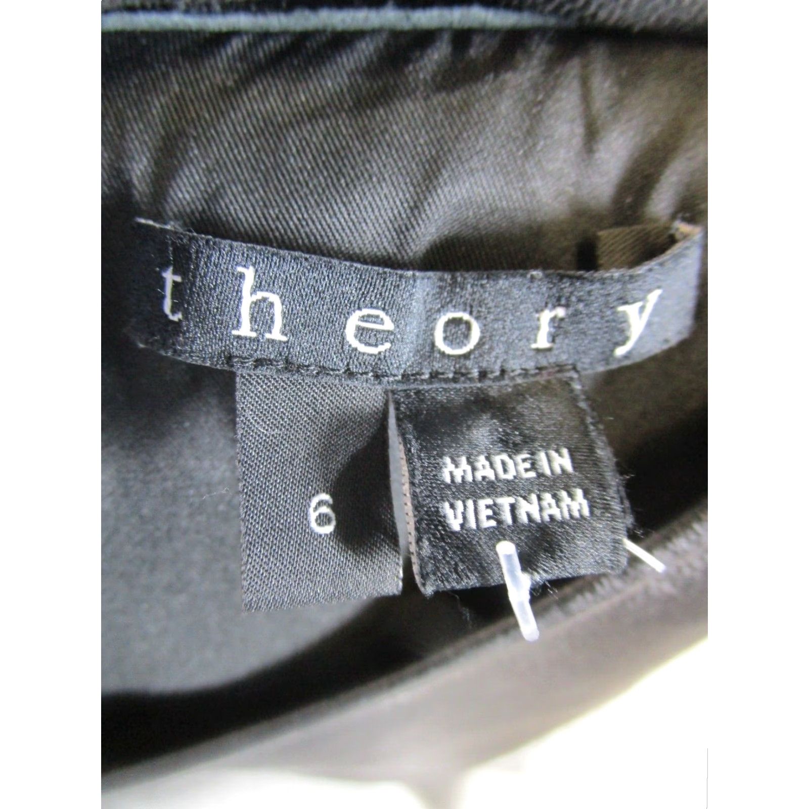 Theory VINTAGE Theory Dress Womens 6 Gray Black Blouson Shirt Womens Adult 6 Gray Blouson Theory Dress Size M / US 6-8 / IT 42-44 - 3 Thumbnail