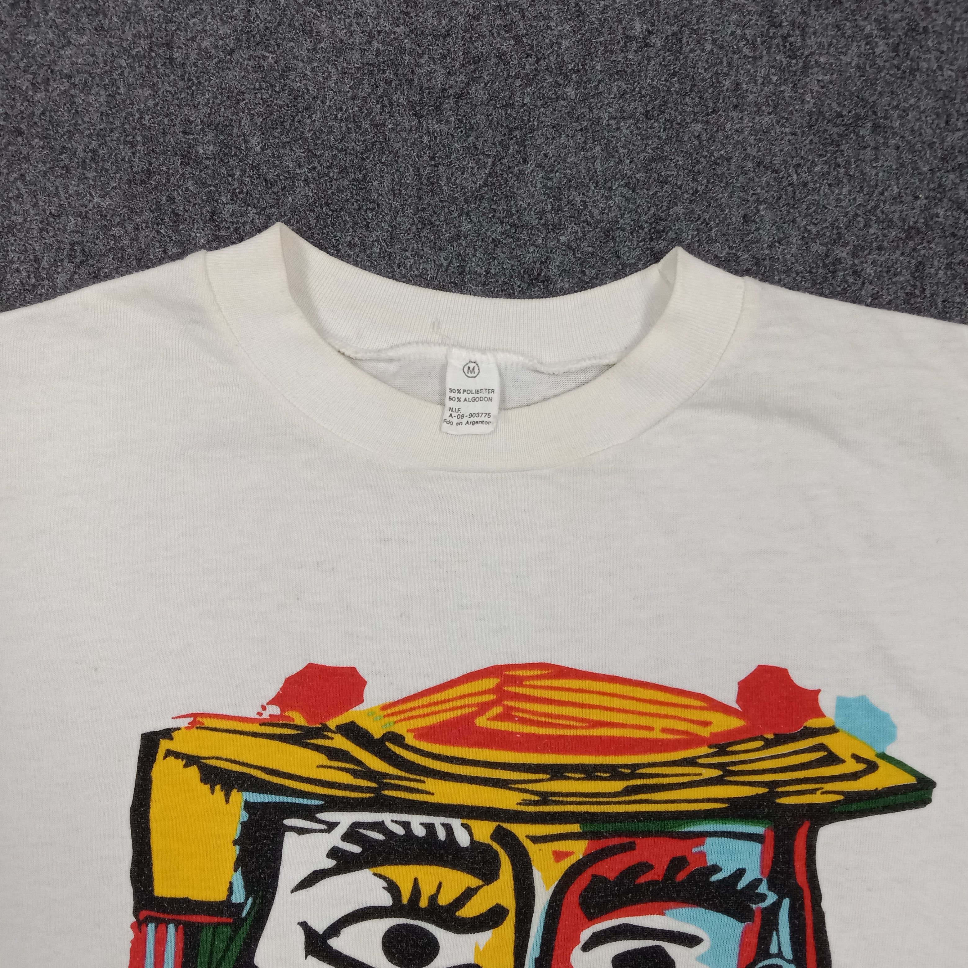 Arts & Science Pablo Picasso 90's Museo Picasso Barcelona Art Tshirt E1A26 Size US M / EU 48-50 / 2 - 4 Thumbnail