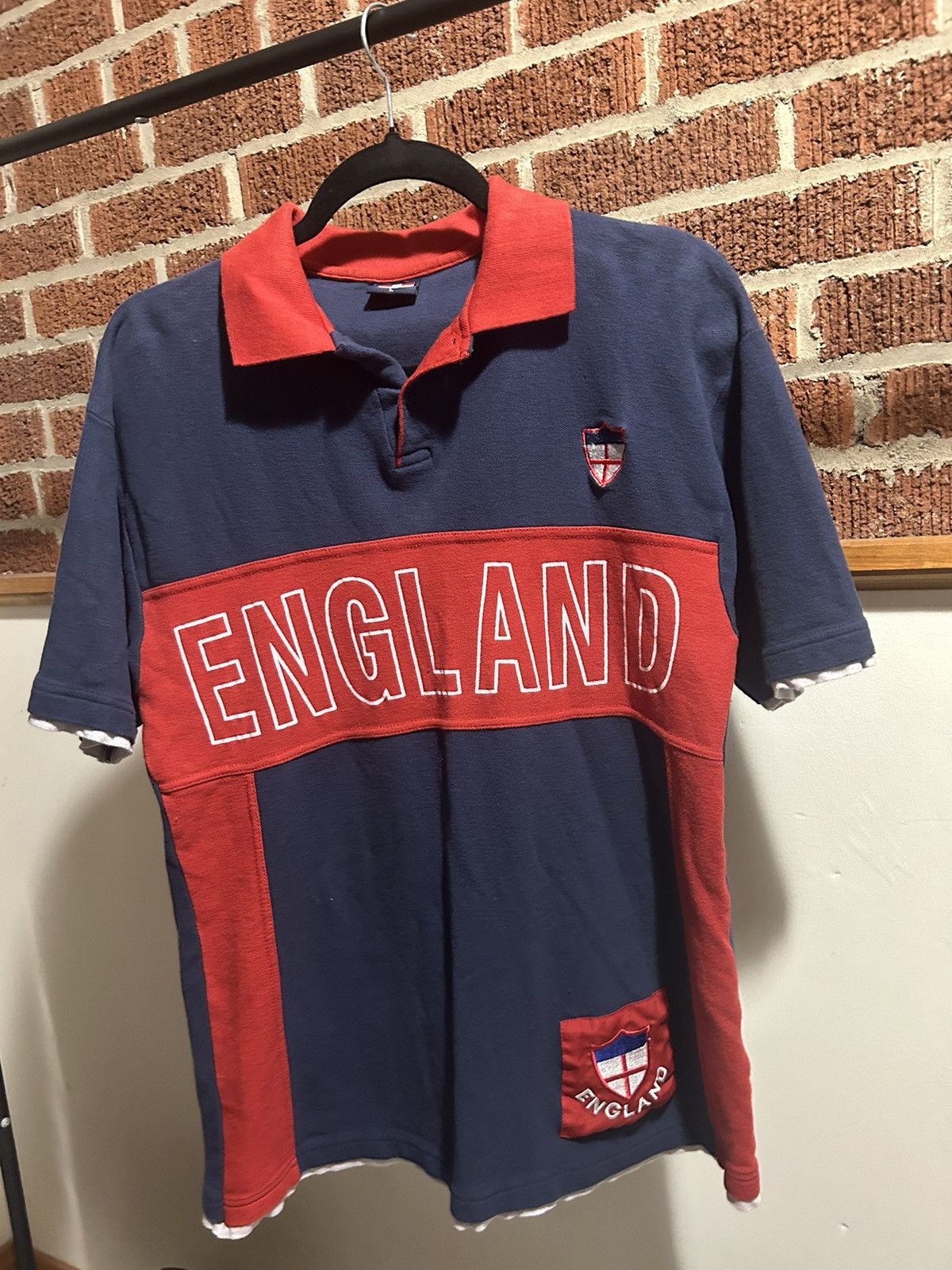 Polo Ralph Lauren × Rugby Ralph Lauren × Vintage England Rugby Shirt (Double Layered Size US L / EU 52-54 / 3 - 1 Thumbnail