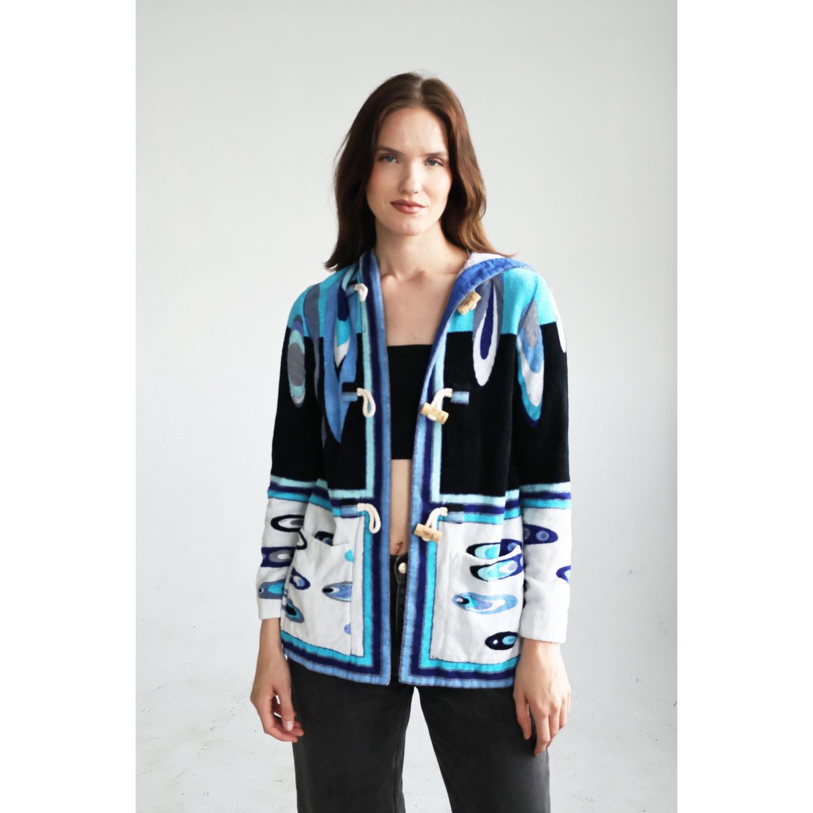 Other Rare 1990s Emilio Pucci Collector's Terrycloth HoodIE Size S / US 4 / IT 40 - 2 Thumbnail
