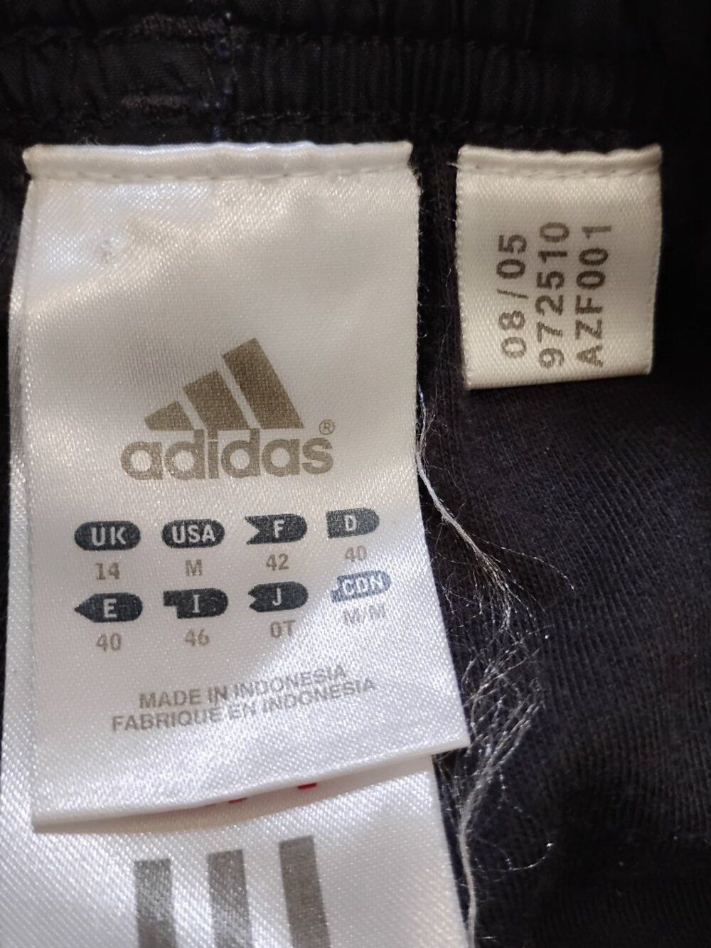 Adidas Vintage Adidas 3 Stripe Lined Wind Pants Joggers Purple Size US 30 / EU 46 - 3 Thumbnail