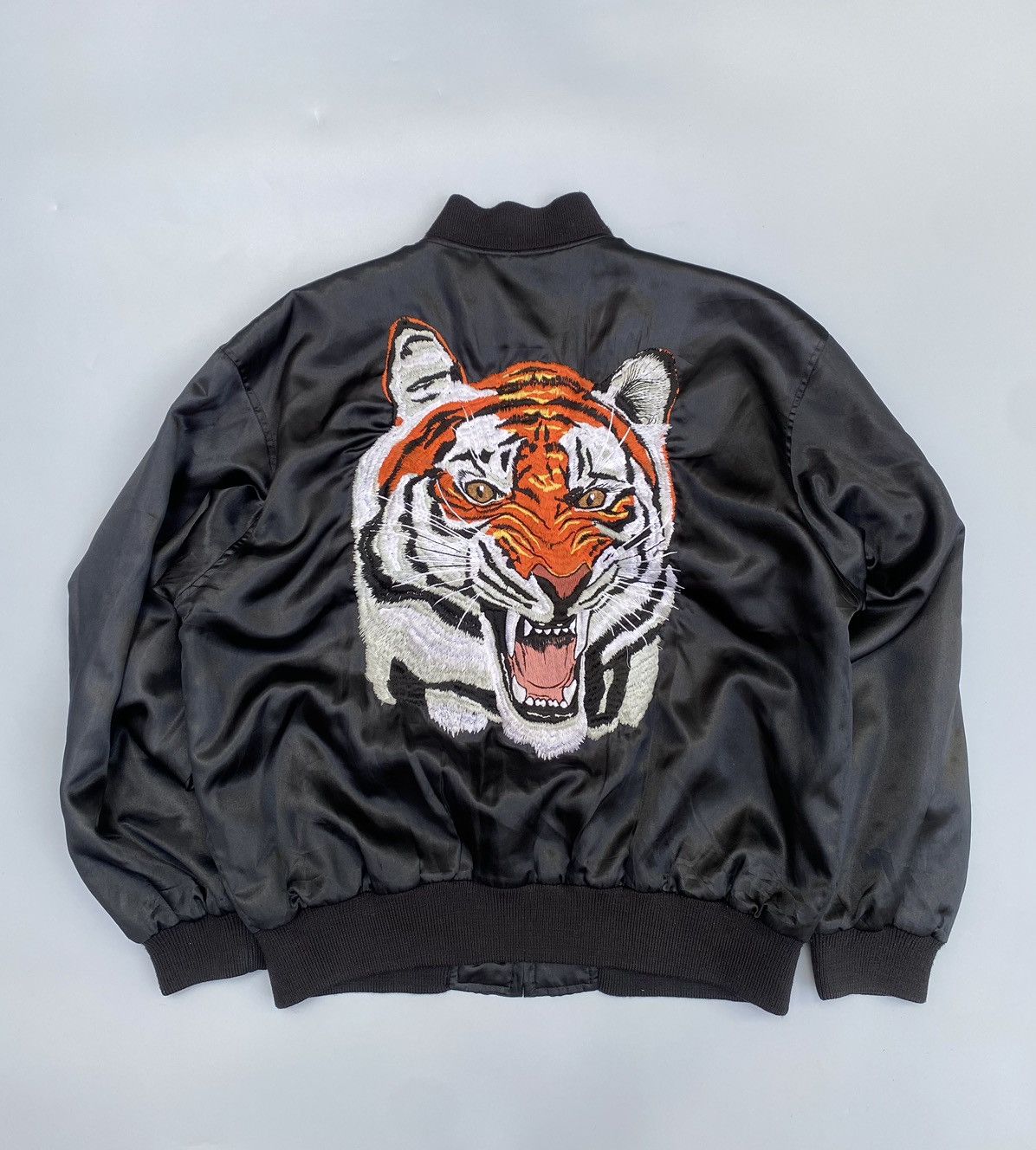 Japanese Brand 1980s Archive K. Yoshihiro Sukajan Jacket- “ Tiger” Size US L / EU 52-54 / 3 - 1 Thumbnail