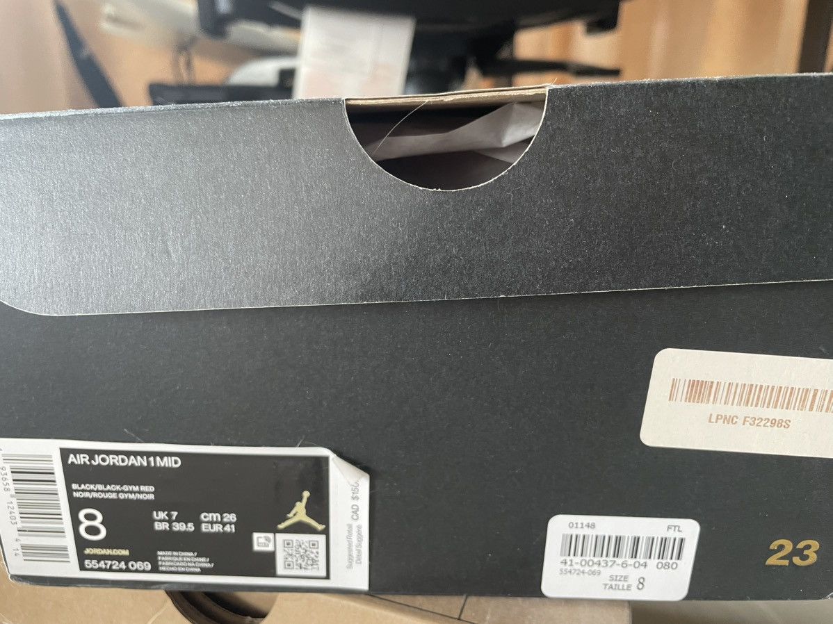 Nike Nike AJ mid 1 chicago toe size 8 Size US 8 / EU 41 - 9 Thumbnail