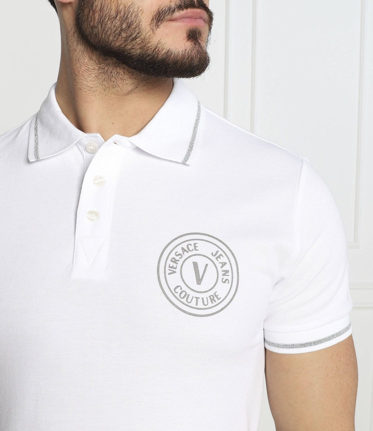 Versace × Versace Jeans Couture 🔴VERSACE JEANS COUTURE LOGO LUXURY POLO STREETWEAR Y2K SHIRT Size US S / EU 44-46 / 1 - 1 Thumbnail