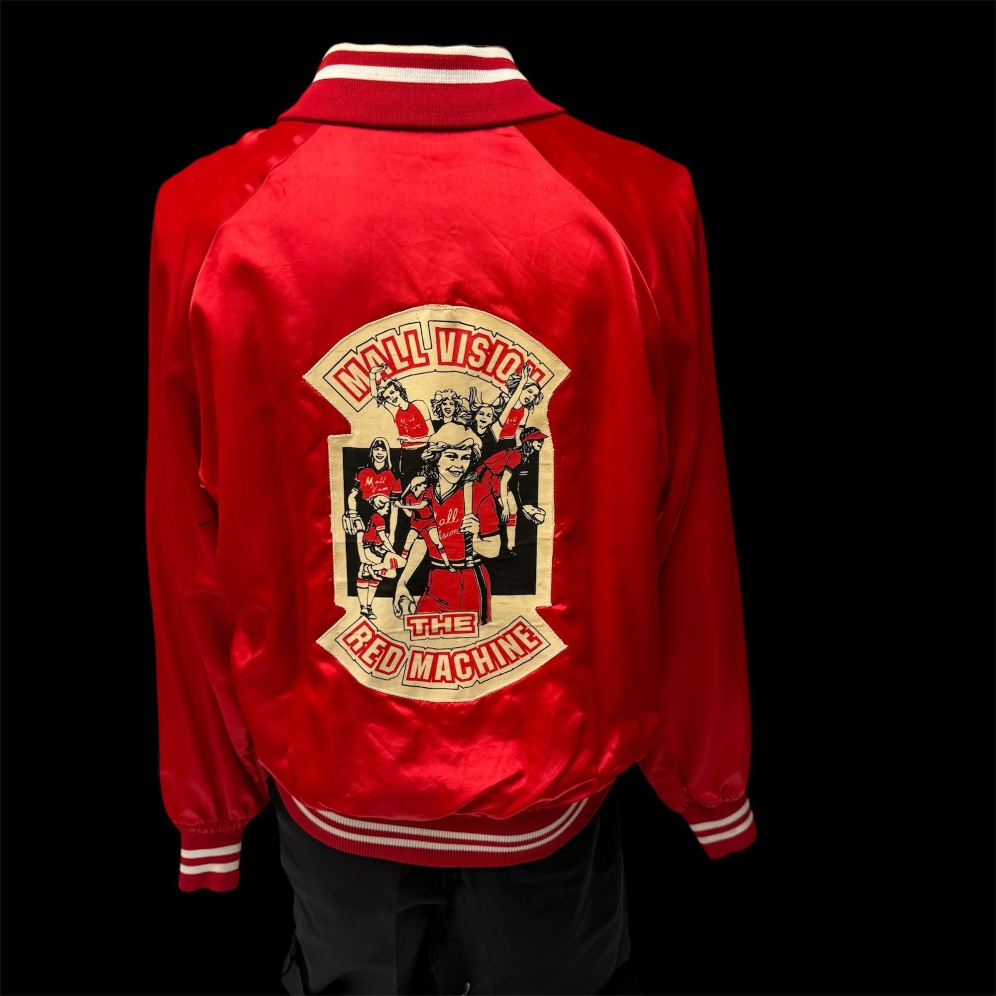 Other Vtg Howie Shiny MALL VISION The RED MACHINE Bomber Size US L / EU 52-54 / 3 - 2 Thumbnail