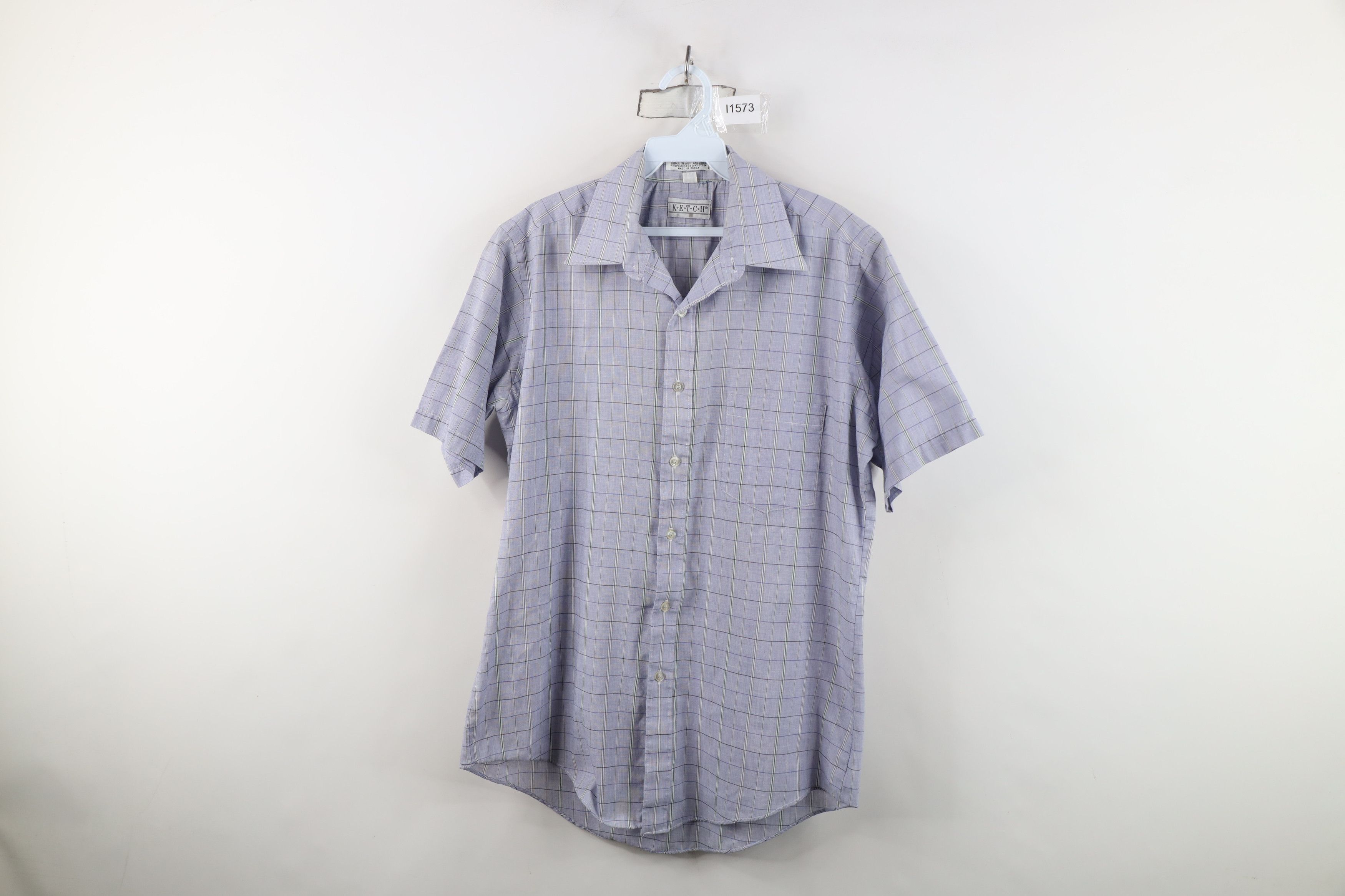 Vintage Vintage 70s 80s Streetwear Needle Short Sleeve Button Shirt Size US M / EU 48-50 / 2 - 1 Thumbnail