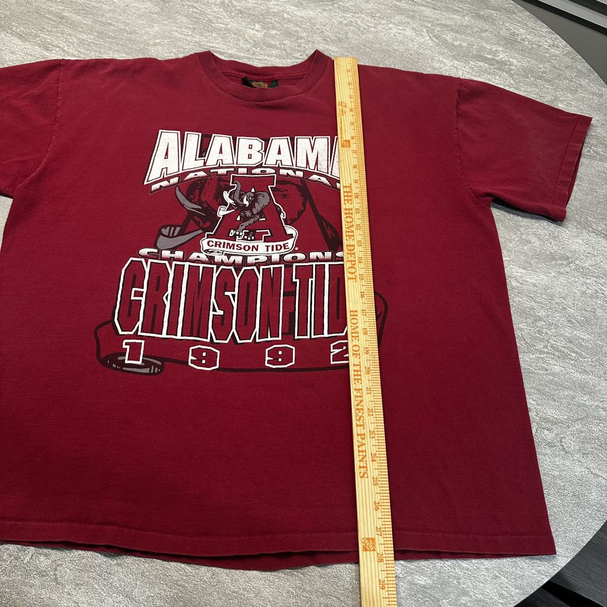 Vintage Vintage 90s 1992 Alabama Football National Champions Shirt Size US XL / EU 56 / 4 - 7 Thumbnail