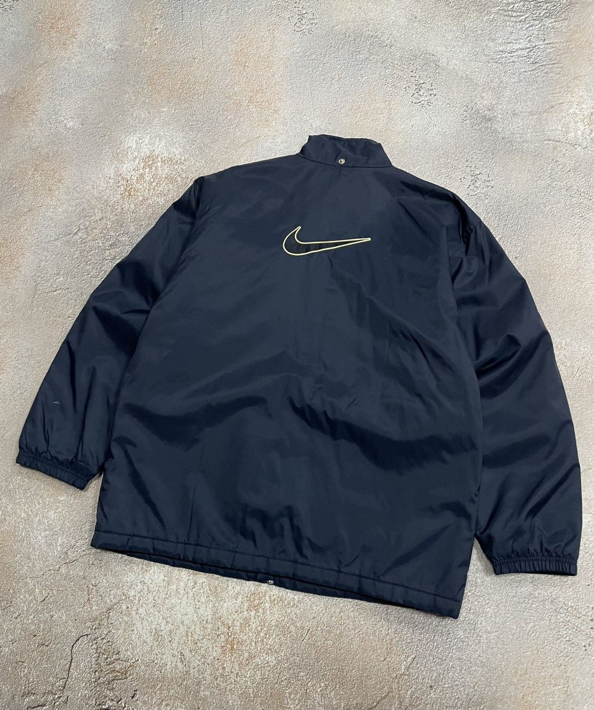Nike Vintage Nike Big Swoosh Nylon Jacket Size US M / EU 48-50 / 2 - 2 Thumbnail