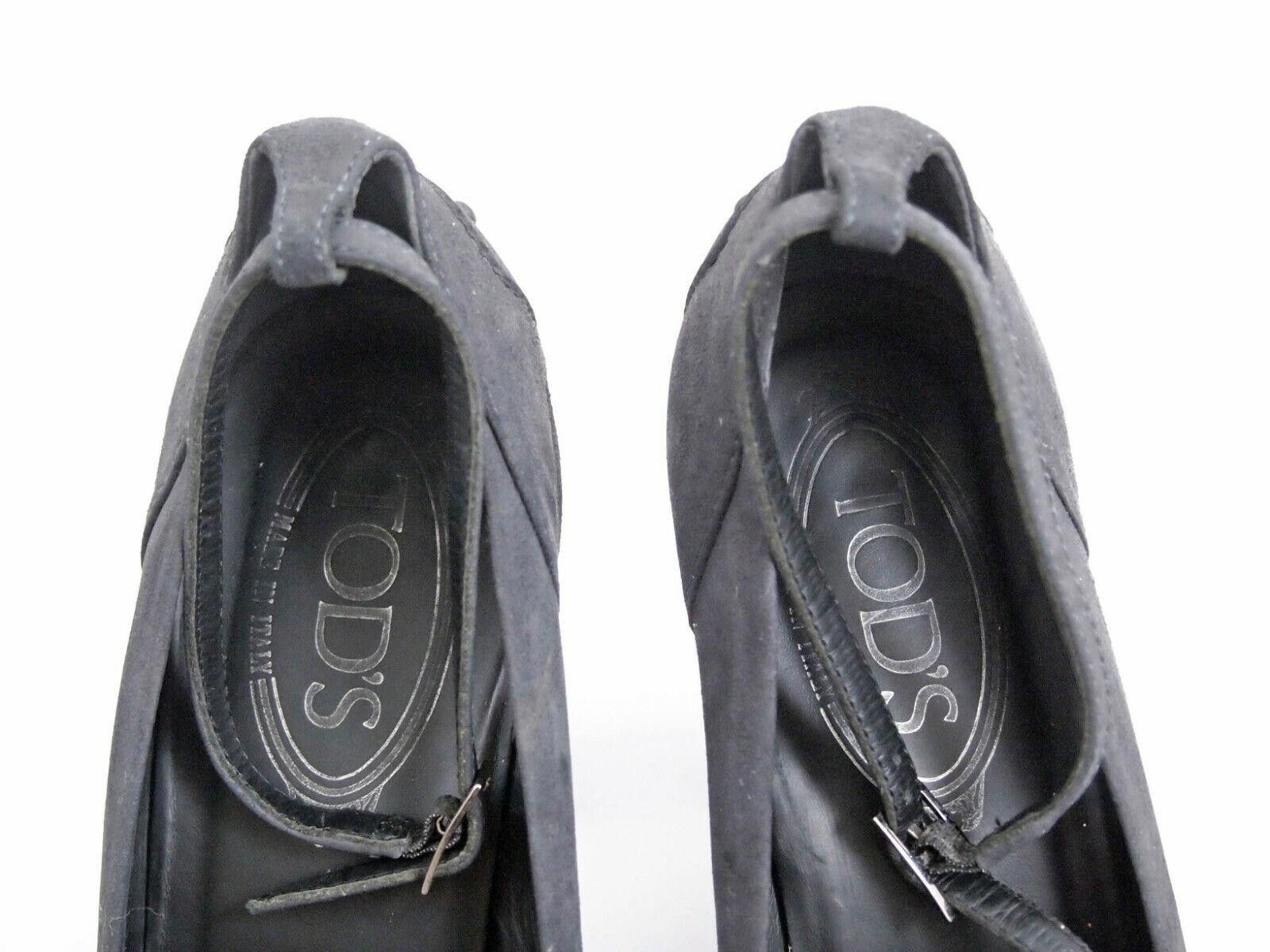 Tod's Tod's Mary Jane Heels Gray Suede Womens US 8 EU 38 Size US 8 / IT 38 - 5 Thumbnail