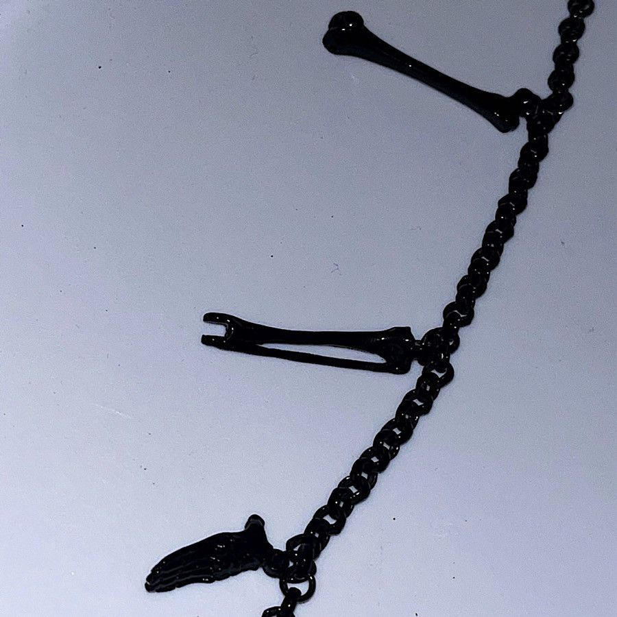 Alexander McQueen Authentic Vintage McQueen Oxidized Brass Gothic Necklace Size ONE SIZE - 6 Thumbnail